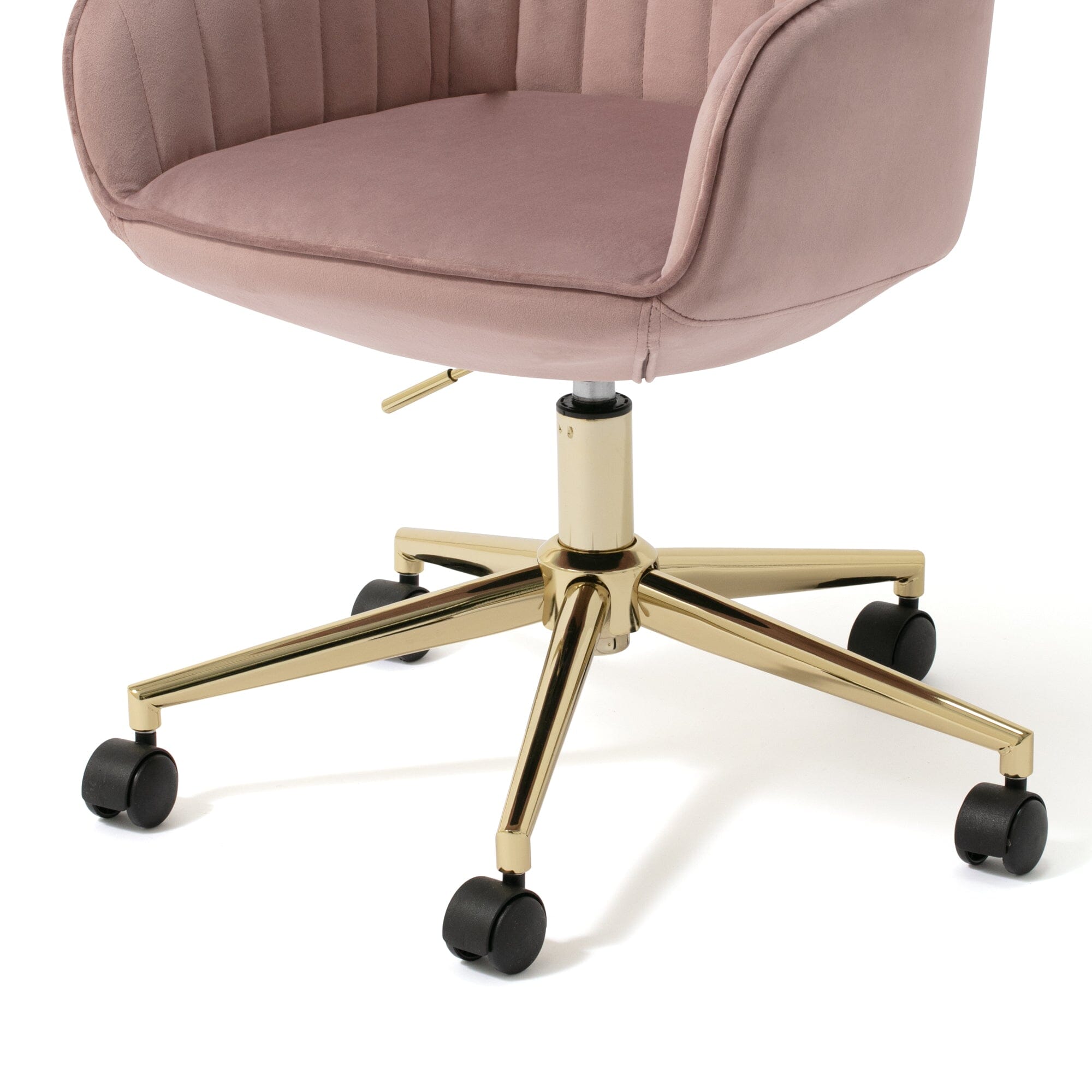 Eldorado High Back Office Desk Chair - Ergonomic Pink Computer Chair with Adjustable Height 660x700x980mm for Home & Office Workspace