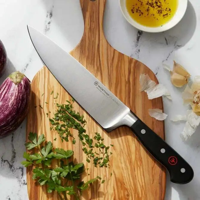 Wusthof Classic 8-Inch Chef's Knife - High Carbon Stainless Steel Kitchen Knife for Professional Chefs & Home Cooking - Perfect for Chopping, Slicing & Dicing Vegetables, Meat & Herbs