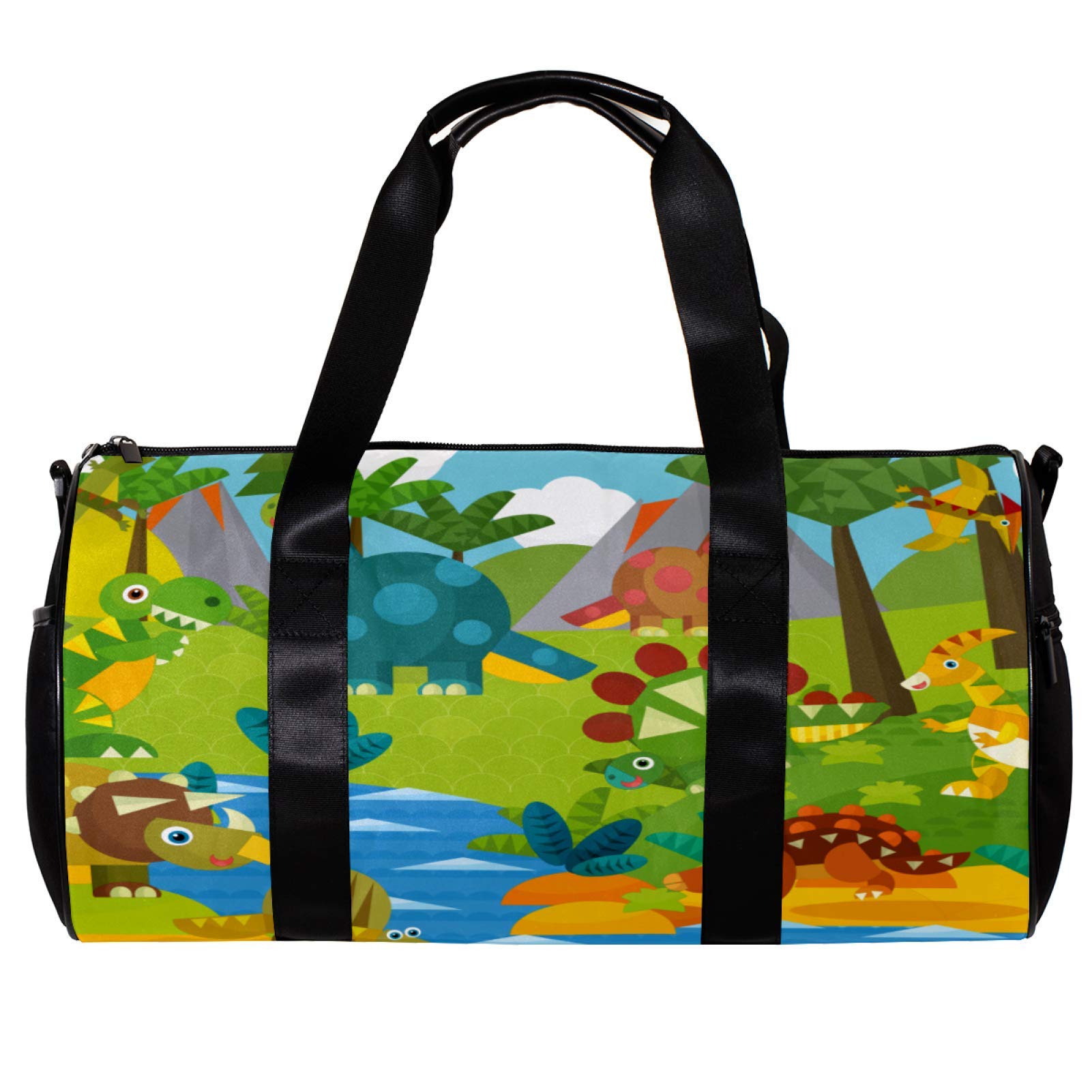 Premium Gym & Travel Duffel Bag for Men & Women - Large Sports Overnight Bag with Dinosaur Print - Perfect for Fitness, Workouts, Sports & Weekend Getaways