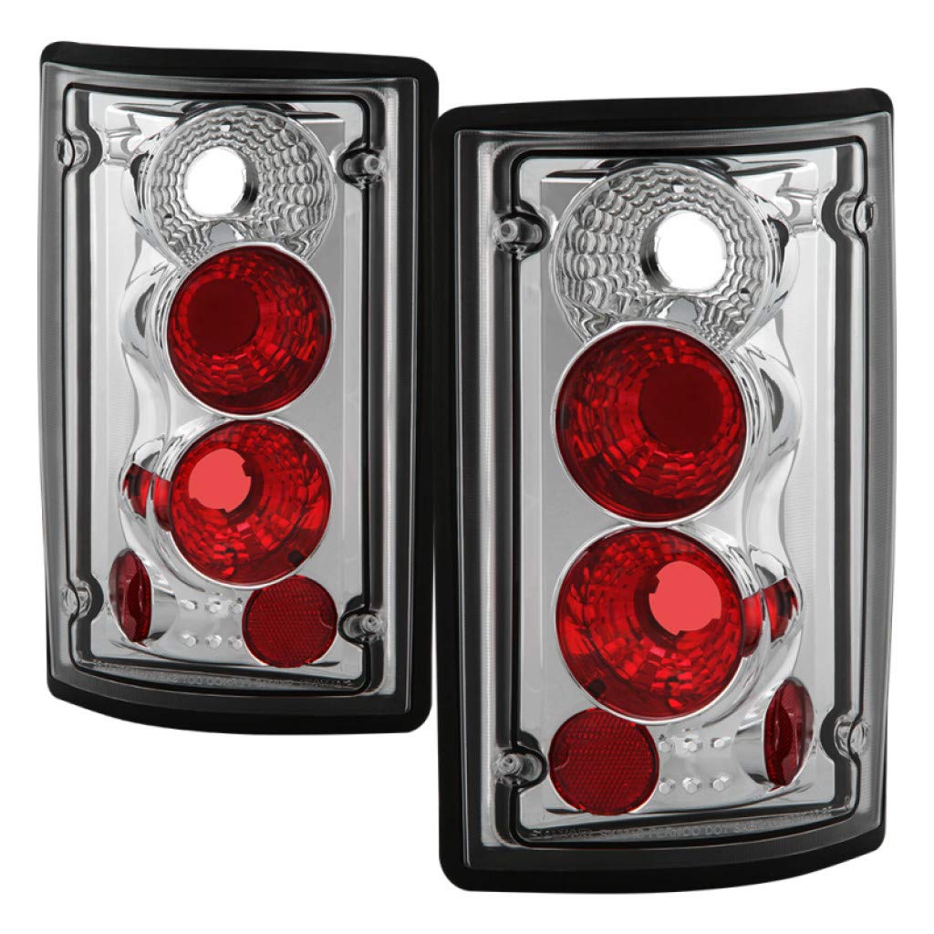 Spyder Euro Style Chrome Tail Lights for Ford E-150 E-250 E-350 Econoline 1995-2002 - Pair (Part #5002921) | Upgrade Your Van's Rear Lighting for Enhanced Style & Nighttime Visibility