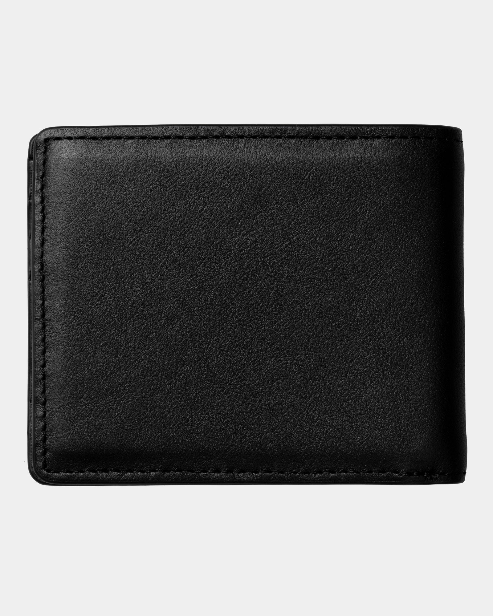 Vegas Billfold Wallet for Men - Slim RFID Blocking Leather Wallet with Money Clip (Black/Silver) - Perfect for Travel, Business & Everyday Use