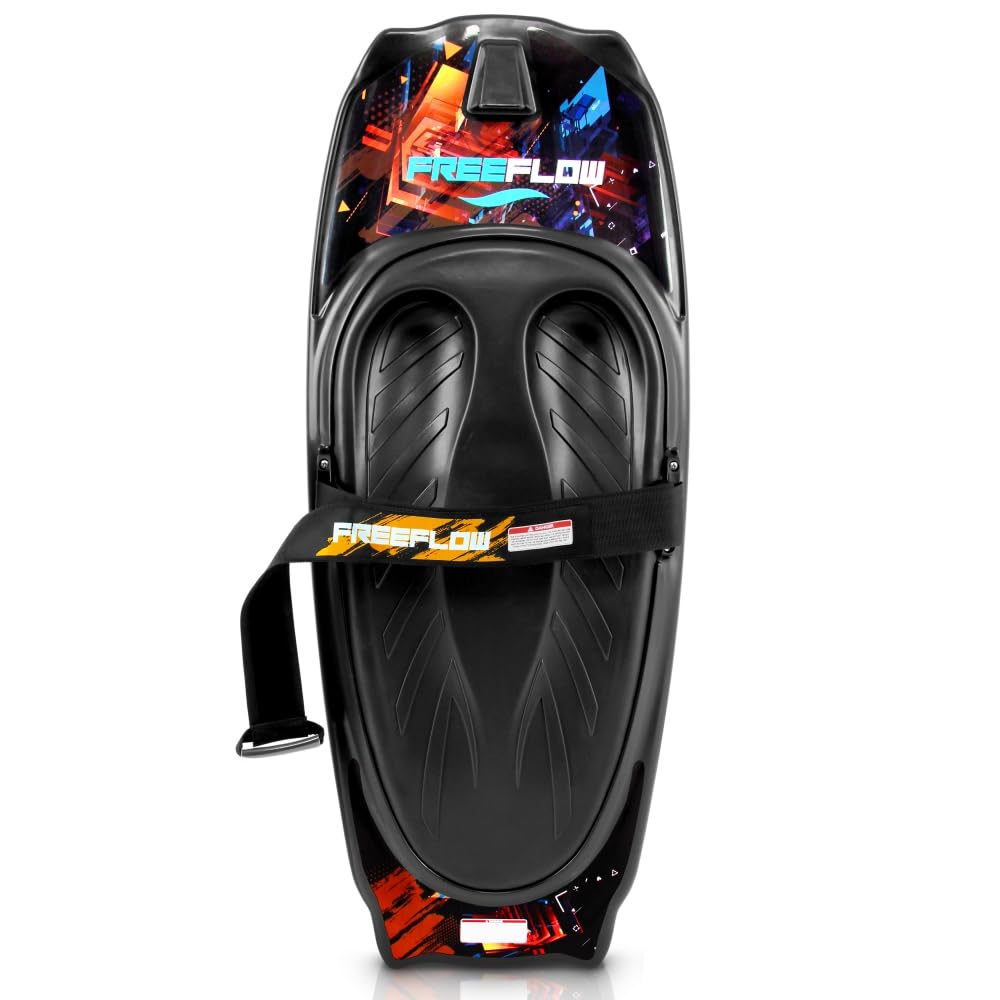SereneLife Water Sport Kneeboard with Hook for Kids & Adults - Adjustable Strap Kneeboard for Boating, Wakeboarding, Knee Surfing & Water Sports - Perfect for Lakes, Rivers & Ocean Fun