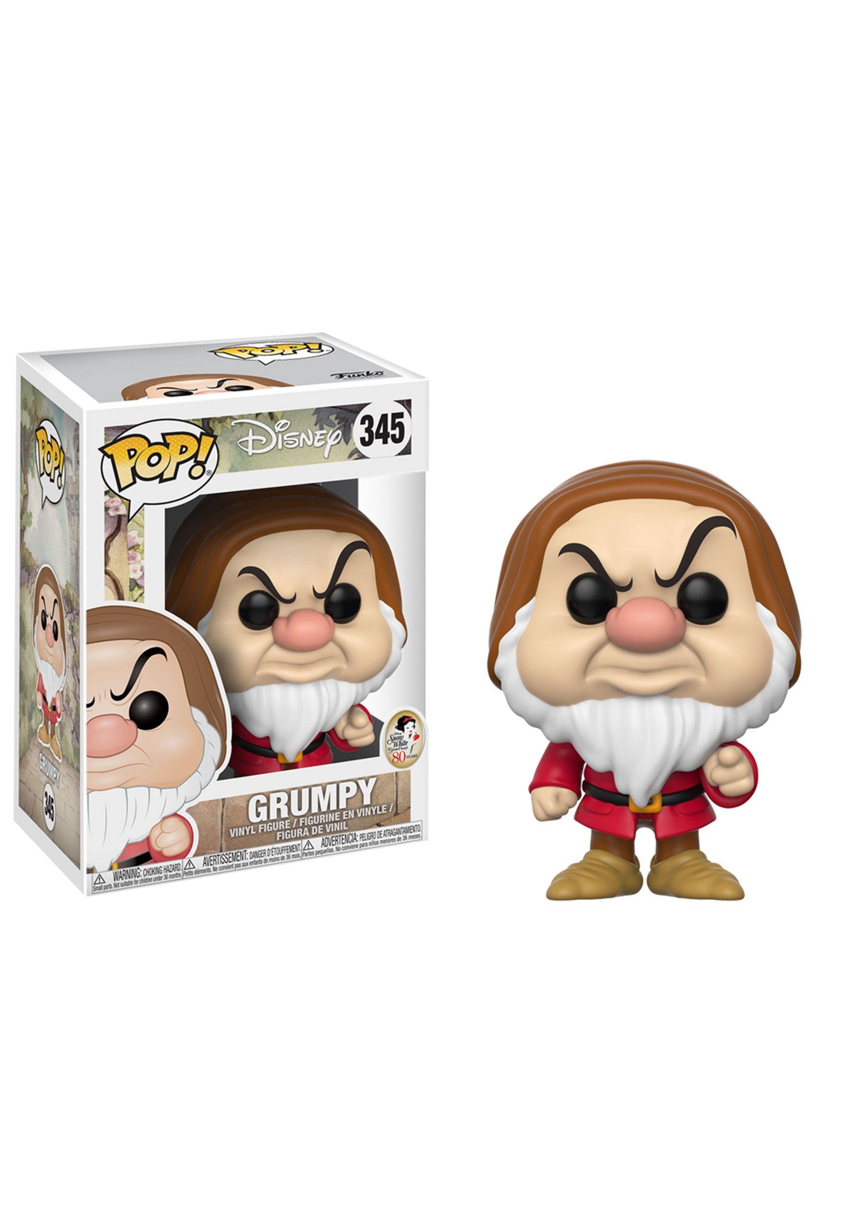 Funko Pop Disney Grumpy Dwarf Collectible Vinyl Figure - Snow White & The Seven Dwarfs Limited Edition - Perfect for Disney Fans, Collectors & Home Decor