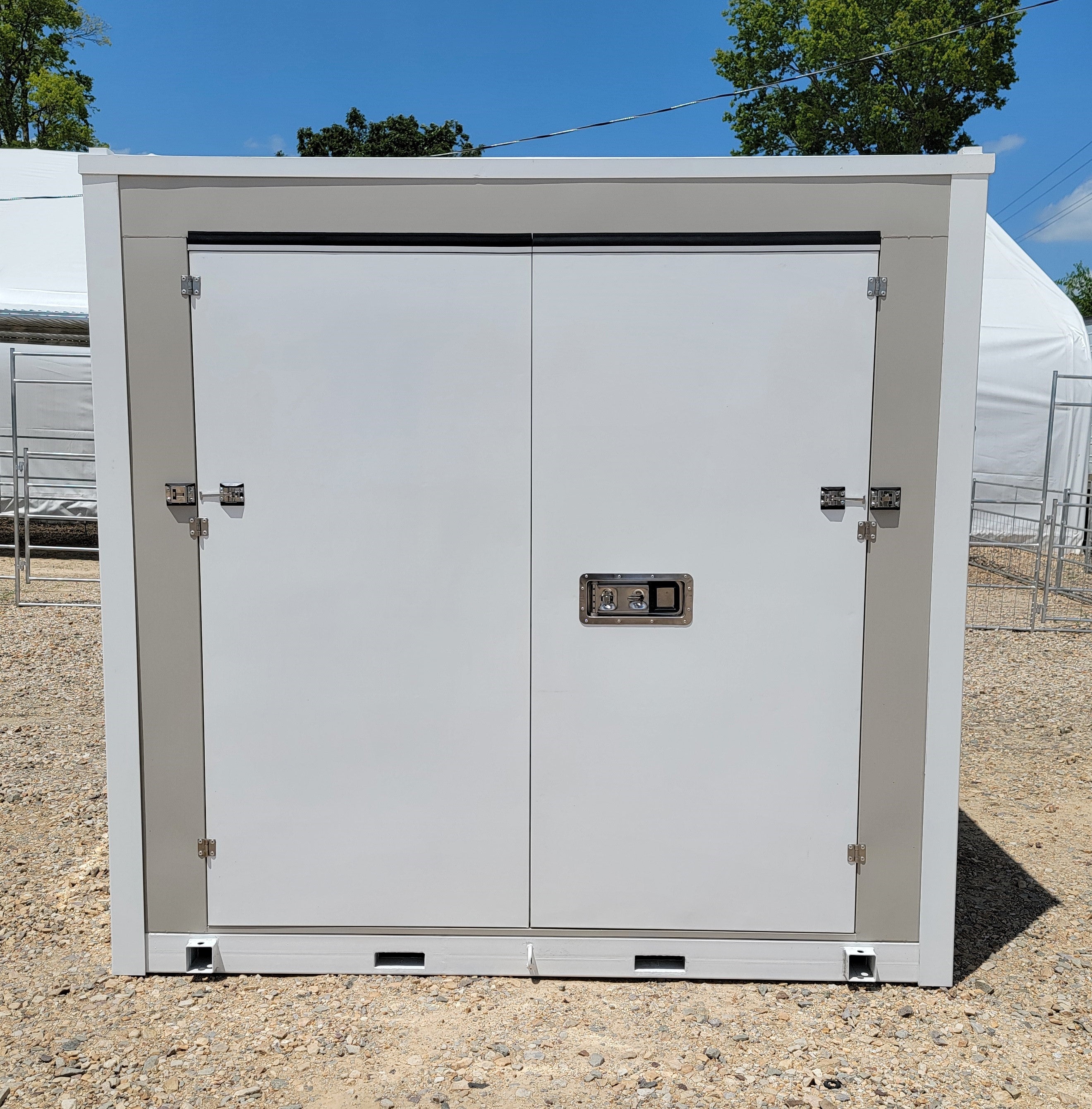 8'x10' Single Door Portable Relocatable Storage Shed - Durable Outdoor Storage Container for Backyard, Garden & Home Organization | Weather-Resistant & Easy Assembly