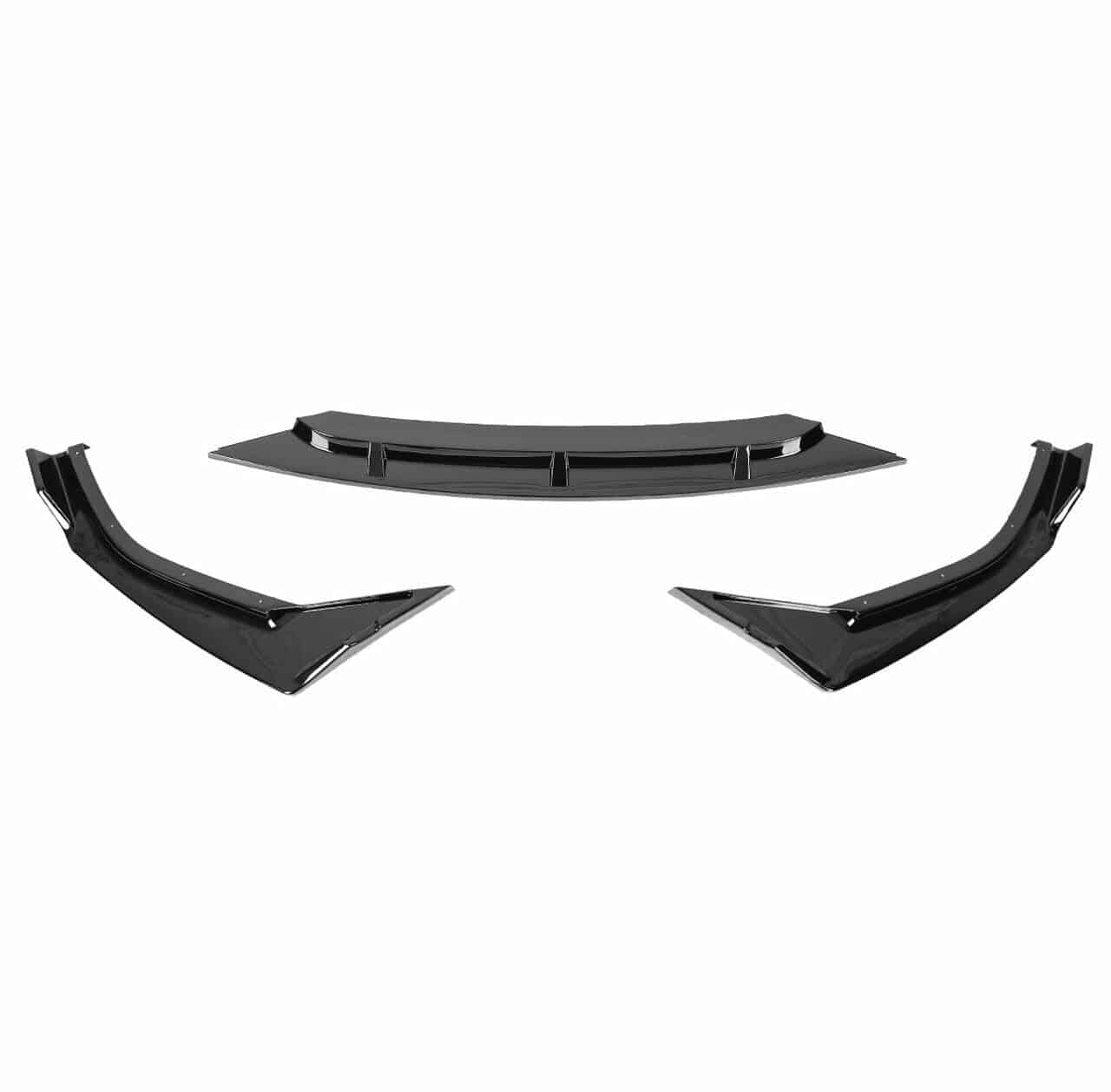 2019-2021 Honda Civic Sedan Front Bumper Lip - 3PC Splitter Style Body Kit for Si/EX-L/LX Trims | AK STYLE Design | Enhances Sporty Look & Aerodynamics | Perfect for Car Enthusiasts and Street Racing