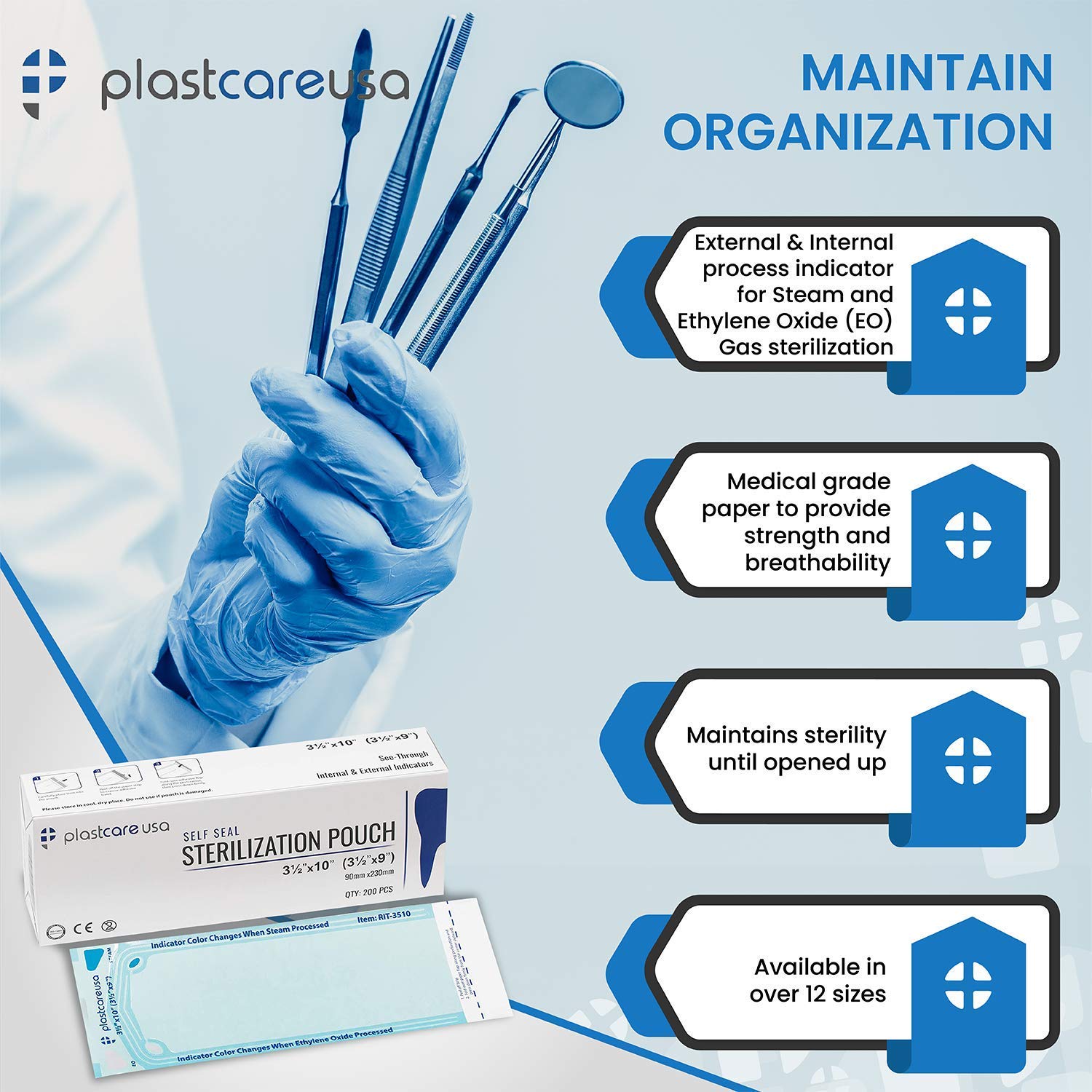 2000 Sterilization Pouches 3.5