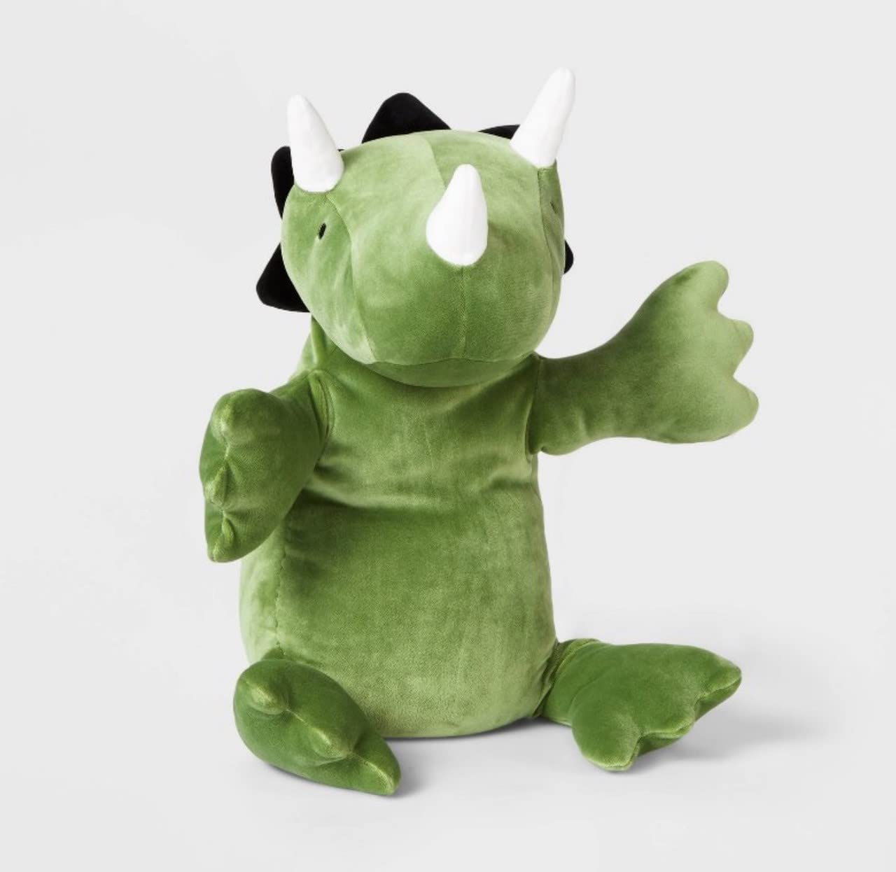 Weighted Triceratops Dinosaur Plush Toy - 13.8
