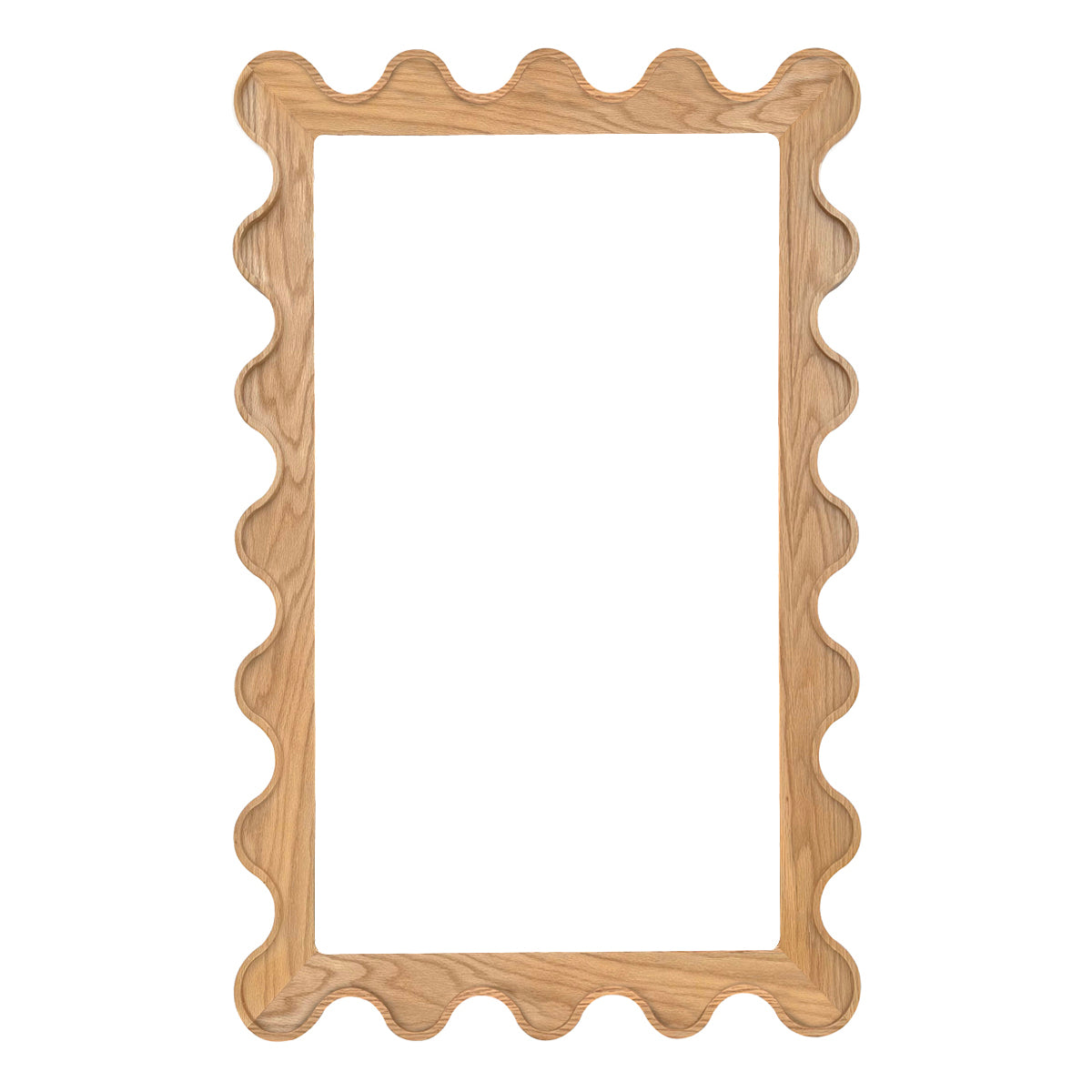 Amelia Oak Wall Mirror - 24 x 36 Inches Rustic Wood Framed Mirror for Living Room, Bedroom, Entryway - Home Decor & Wall Art