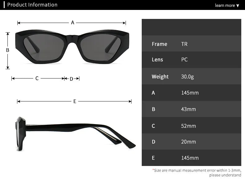 CCspace Unisex Full Rim Cat Eye Titanium Eyeglasses Frame - Lightweight TR90 Material (Model 56842) - Perfect for Reading, Work & Fashion Accessories