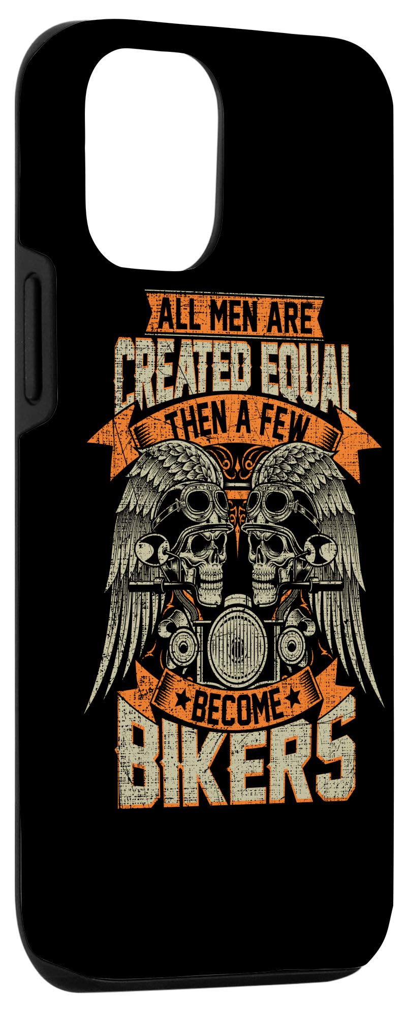 iPhone 12/12 Pro Motorcycle Case for Men - Durable Biker Grunge Design Phone Cover - Perfect for Riding, Outdoor Adventures & Daily Protection