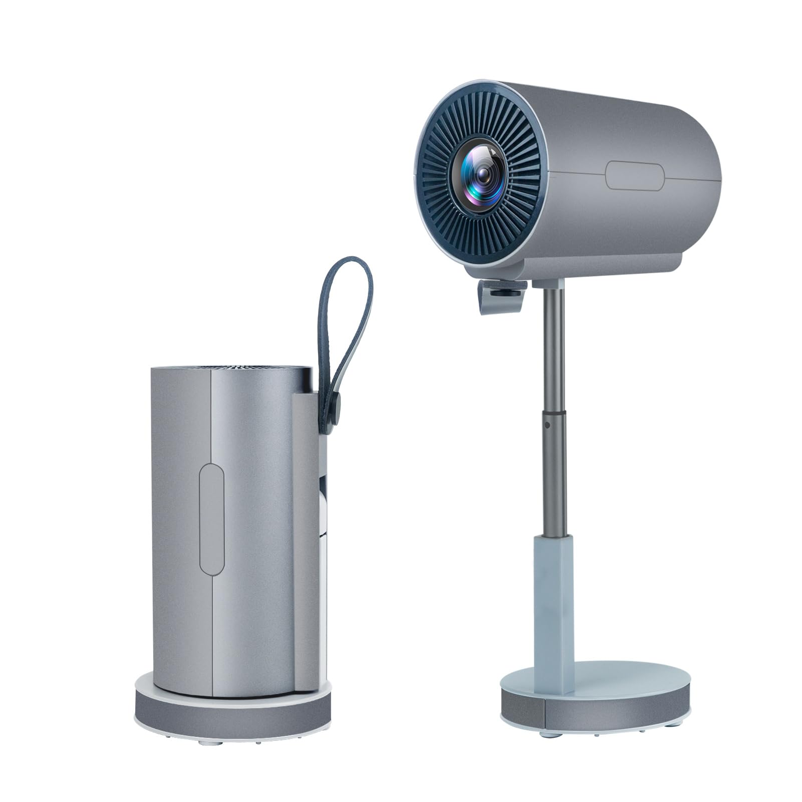 Mini Portable Projector with WiFi & Bluetooth - 1080P 550 ANSI Smart Projector with Built-in Apps, 15