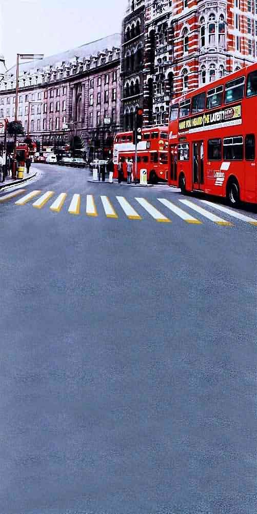 GladsBuy 10' x 20' London Street Photography Backdrop - High Resolution City Theme Background for Photo Studio, YouTube Videos & Events (ZJZ-673)