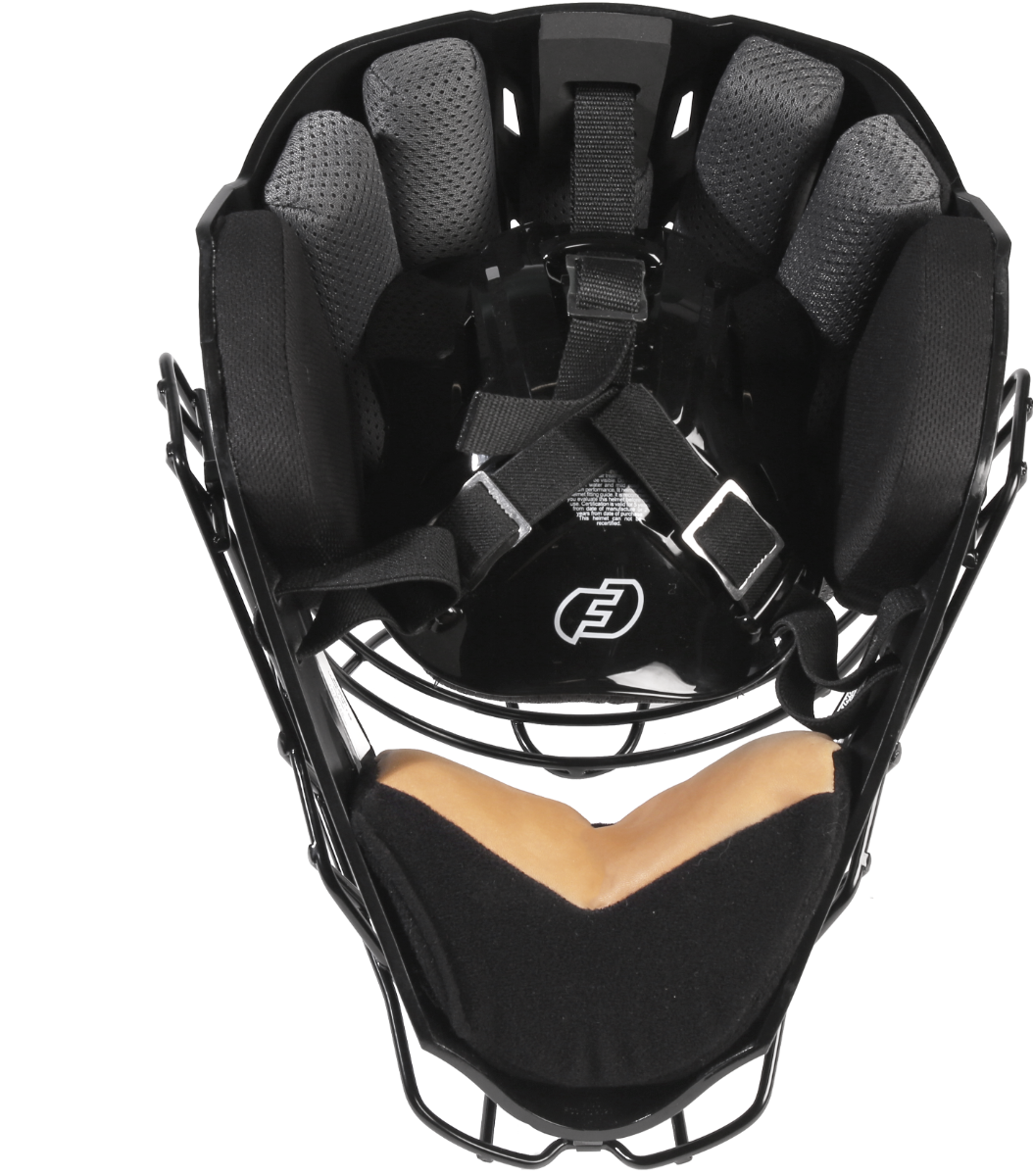 FORCE3 XS3® PRO Catchers Helmet - NOCSAE Certified Gloss Finish Baseball Catcher's Mask for Youth & Adult Players - Perfect for Games, Training & Safety Protection