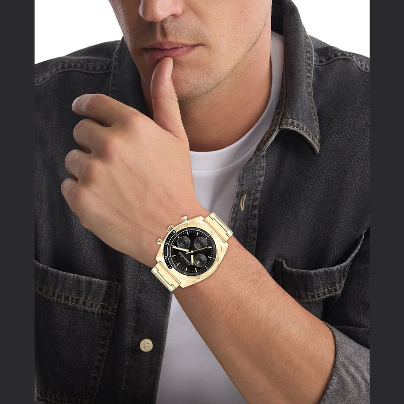 Calvin Klein Flex Gold Steel Watch 25200465 - Stylish & Durable Men's Timepiece for Business & Casual Wear