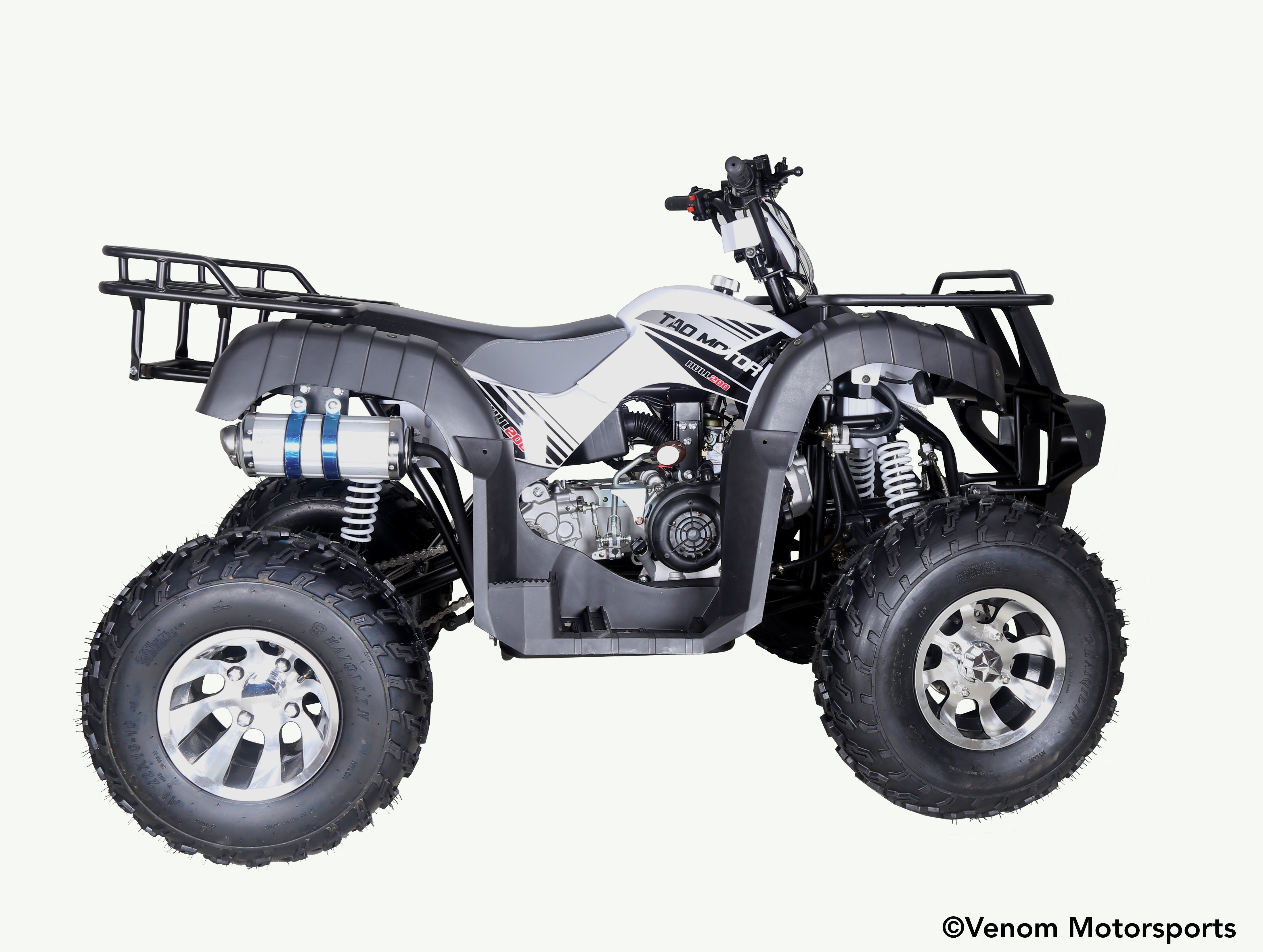 200cc Kodiak ATV - Fully Automatic with Reverse Gear | Full-Size Adult All-Terrain Vehicle for Off-Road Trails, Hunting & Farm Work | Powerful 4-Stroke Engine | Durable Steel Frame