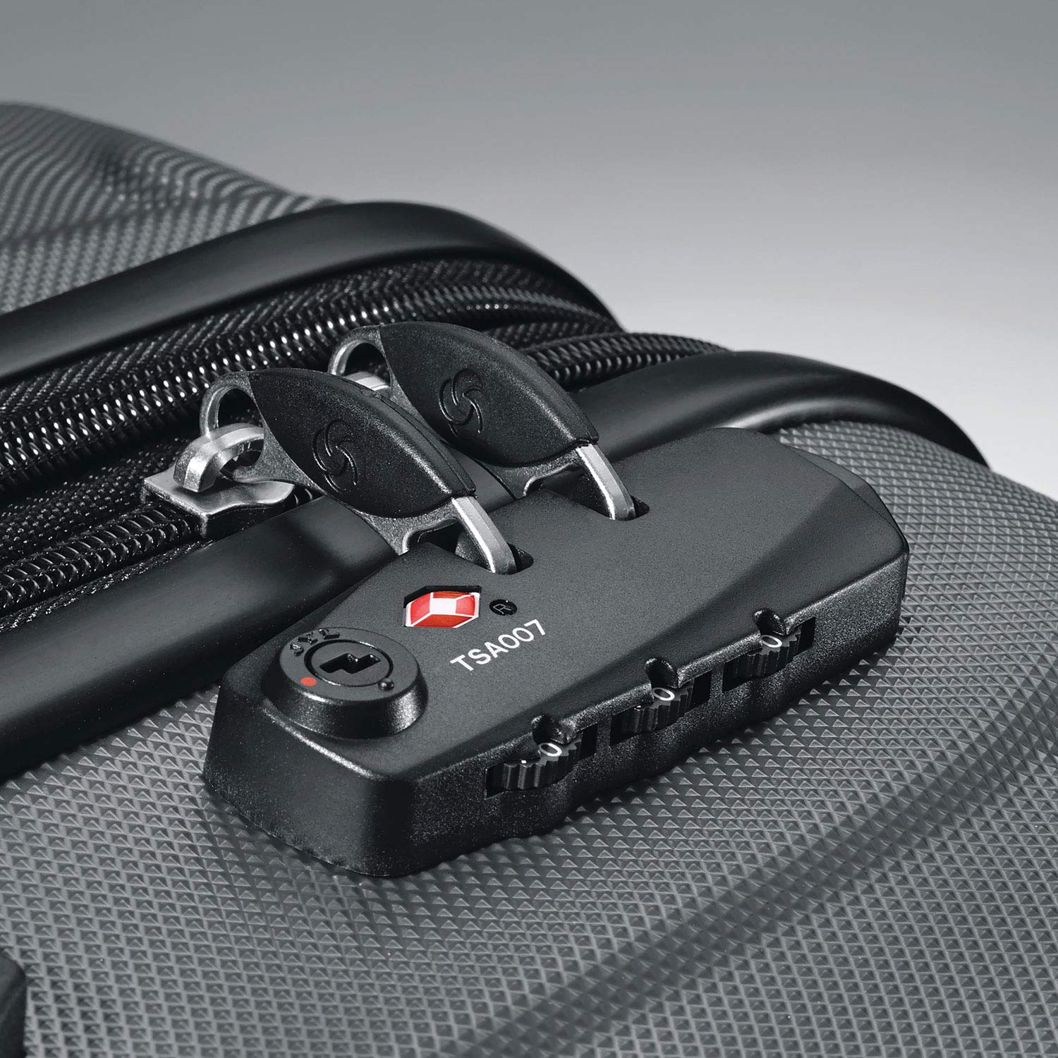 Samsonite Omni PC Hardside Expandable Luggage Set with 360° Spinner Wheels, 3-Piece (20/24/28 Inch) - Durable Lightweight Suitcase for Travel, Business Trips & Vacations - Charcoal Color