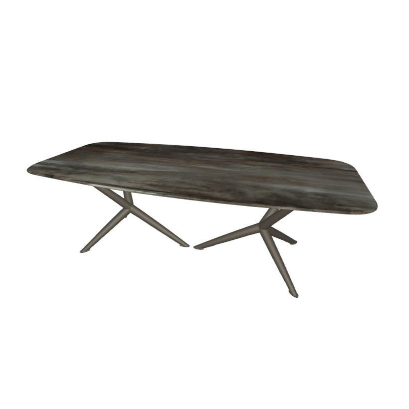 ATLANTIS Crystal Art Table - Elegant Handcrafted Glass Coffee Table for Living Room, Modern Home Decor, Unique Centerpiece for Dining & Lounge Areas