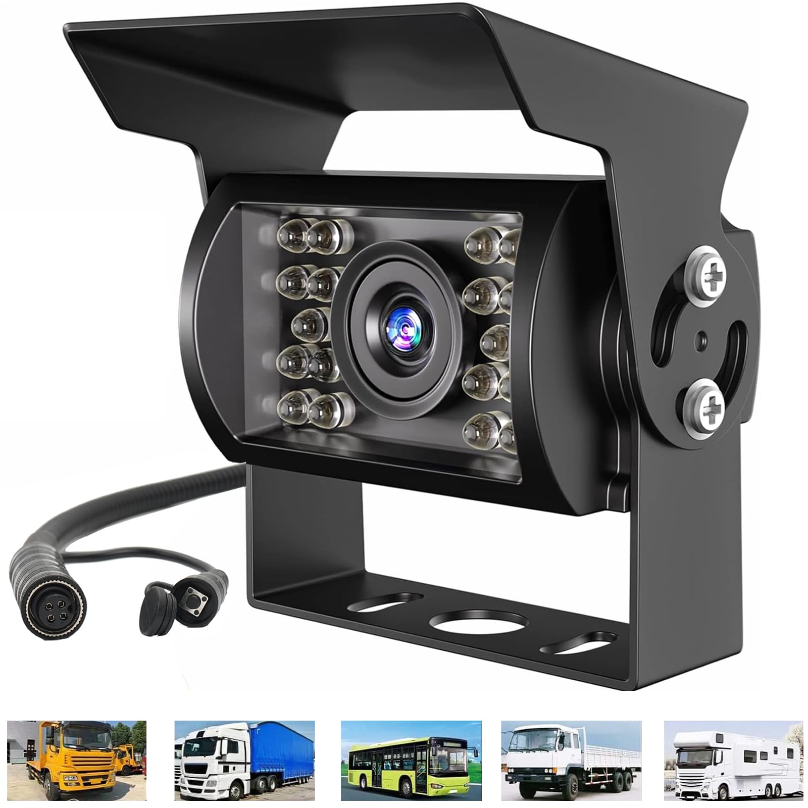 Gofemial 1080P HD Reversing Backup Camera with 4.5