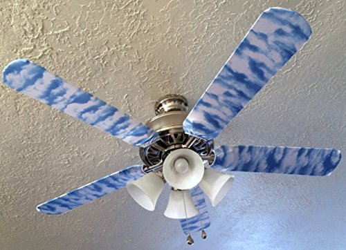 Stylish Ceiling Fan Blade Covers - Decorative Cloud Design for Home & Office Cooling | Perfect for Living Room, Bedroom, and Patio