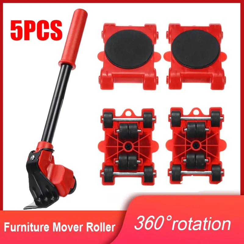 Heavy Duty Furniture Sliders Set for Moving - 4 Pack Non-Slip Furniture Moving Pads with Carrying Handle - Easy Glide for Sofa, Couch, Table & Appliance Relocation - Home & Office Moving Essentials