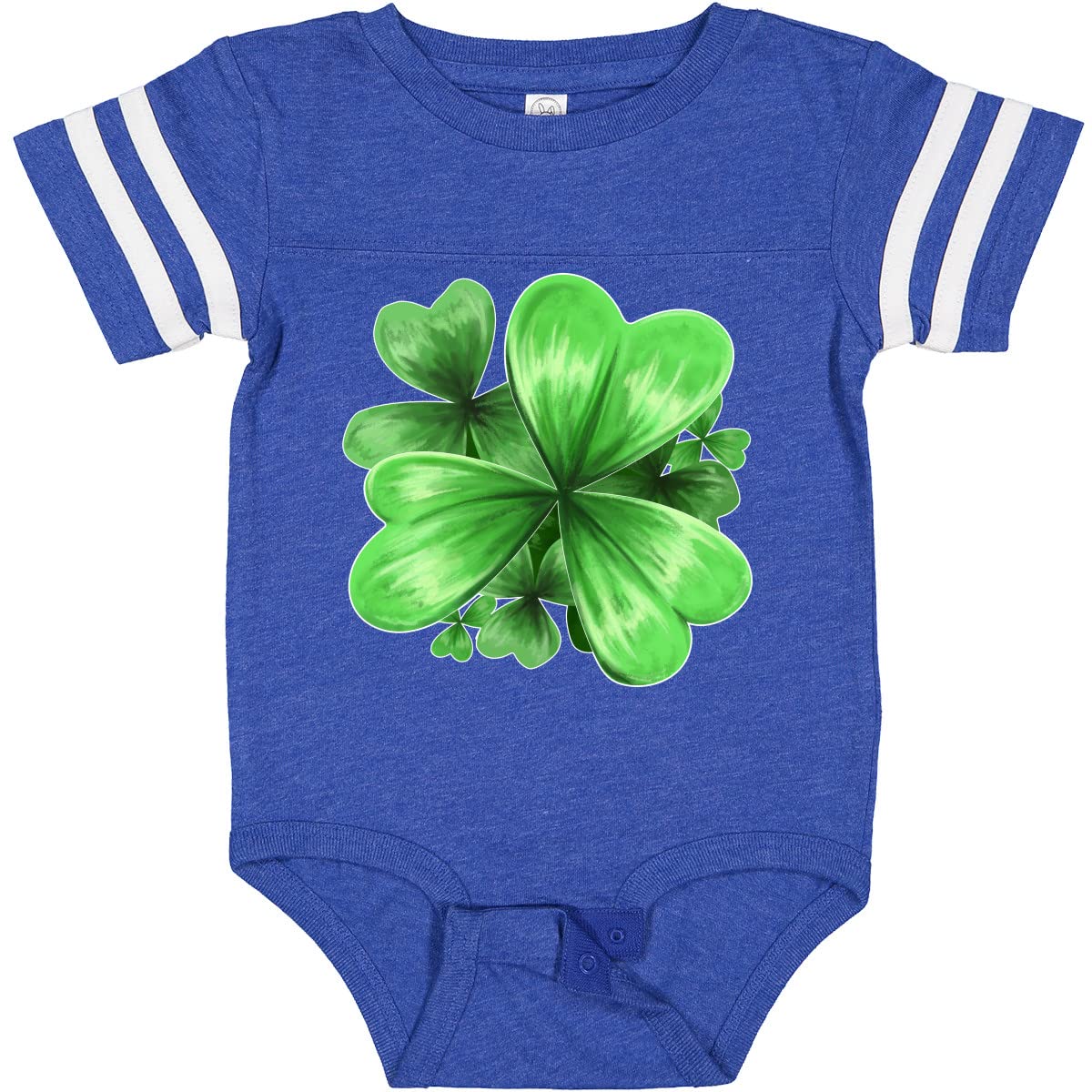 Inktastic Painted Clover Patch Shamrocks Baby Bodysuit - St. Patrick's Day Outfit for Boys & Girls - Perfect for Irish-Themed Parties, Family Photos & Holiday Celebrations