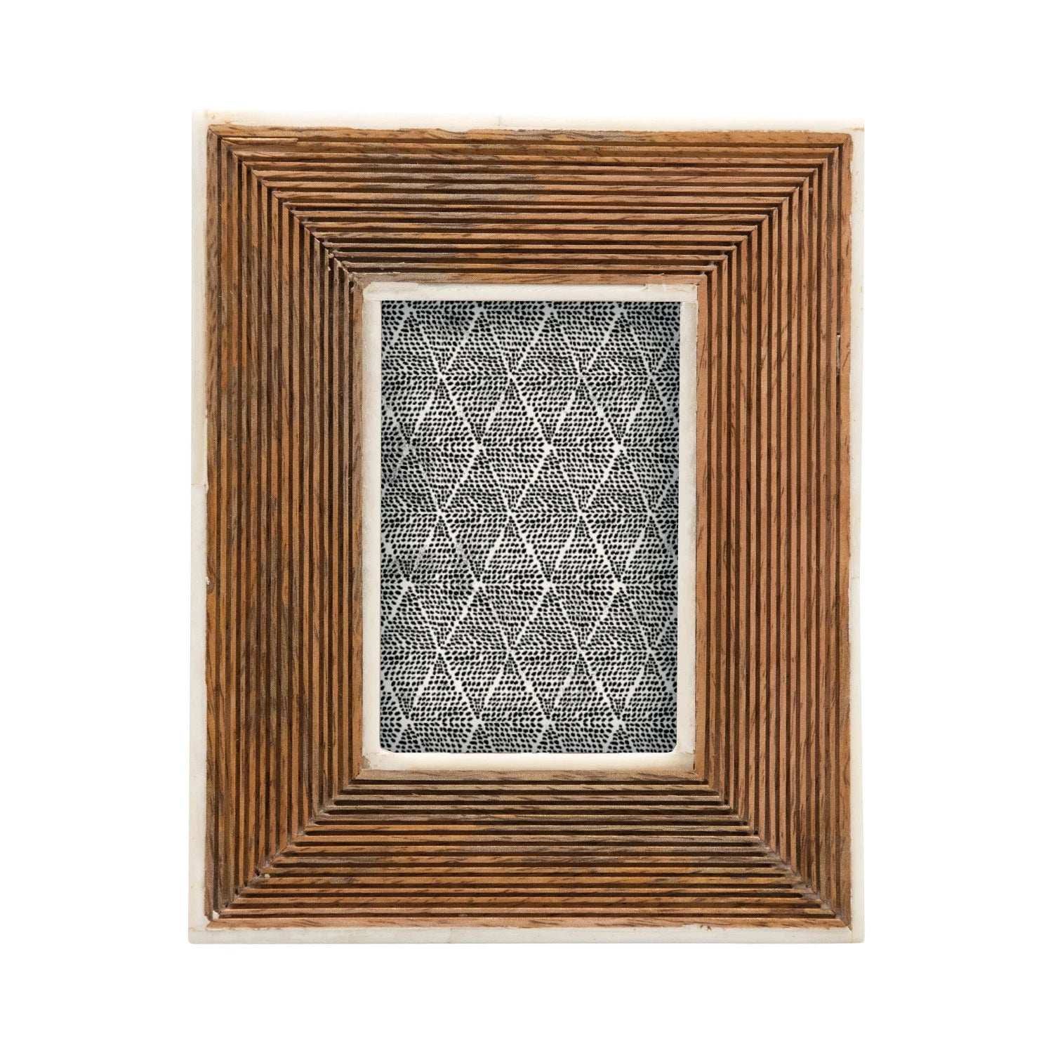 Exquisite Hand-Carved Photo Frame with Elegant Bone Border - Perfect for Wedding, Anniversary & Family Portrait Displays