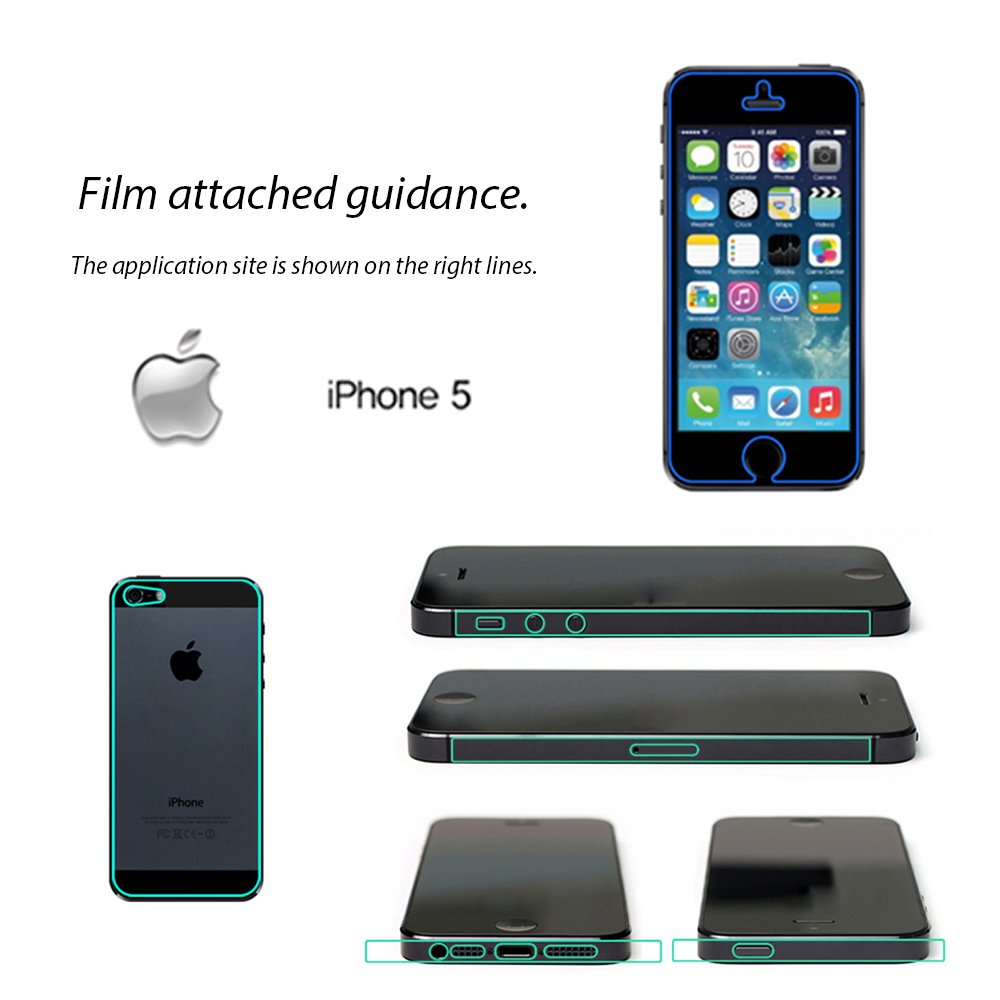 Premium AG Nanovid Anti-Fingerprint Screen Protector for iPhone 5 - Crystal Clear Protection