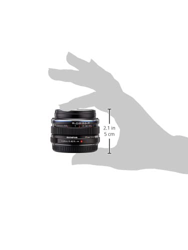 Olympus M.Zuiko Digital 17mm f/1.8 Lens for Micro Four Thirds Cameras - Fast Aperture, Compact & Lightweight (Black) - Perfect for Street Photography, Travel & Low Light Shooting