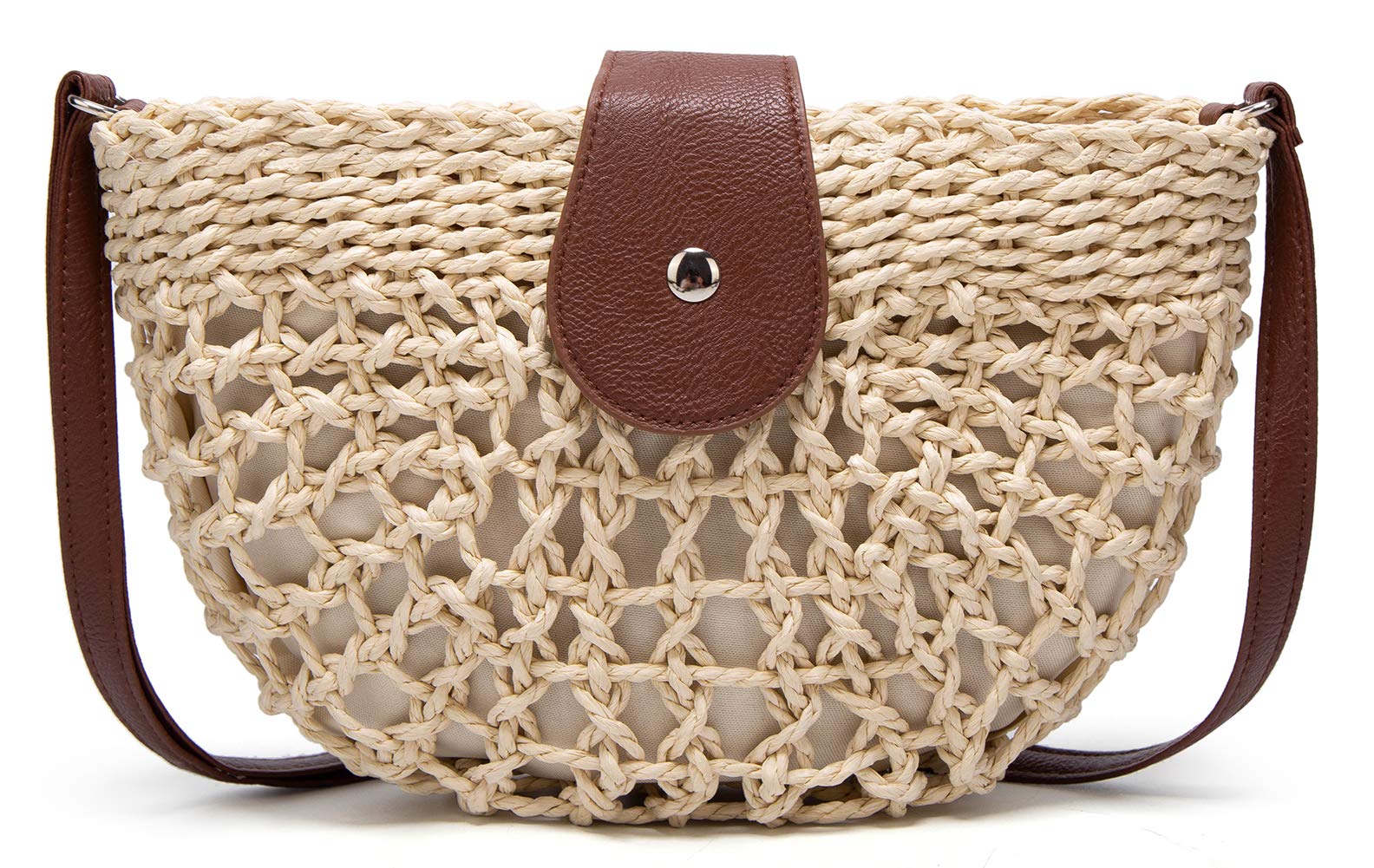 Stylish Women's Crossbody Straw Bag with Tassel - Vintage Handwoven Purse for Summer, Beach, Travel & Everyday Use | Boho Chic Fashion Accessory