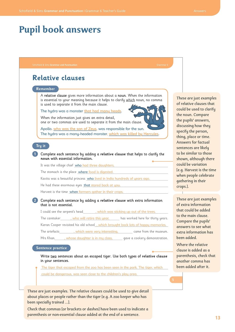 Grammar 6 Teacher's Guide - Classroom Teaching Resource