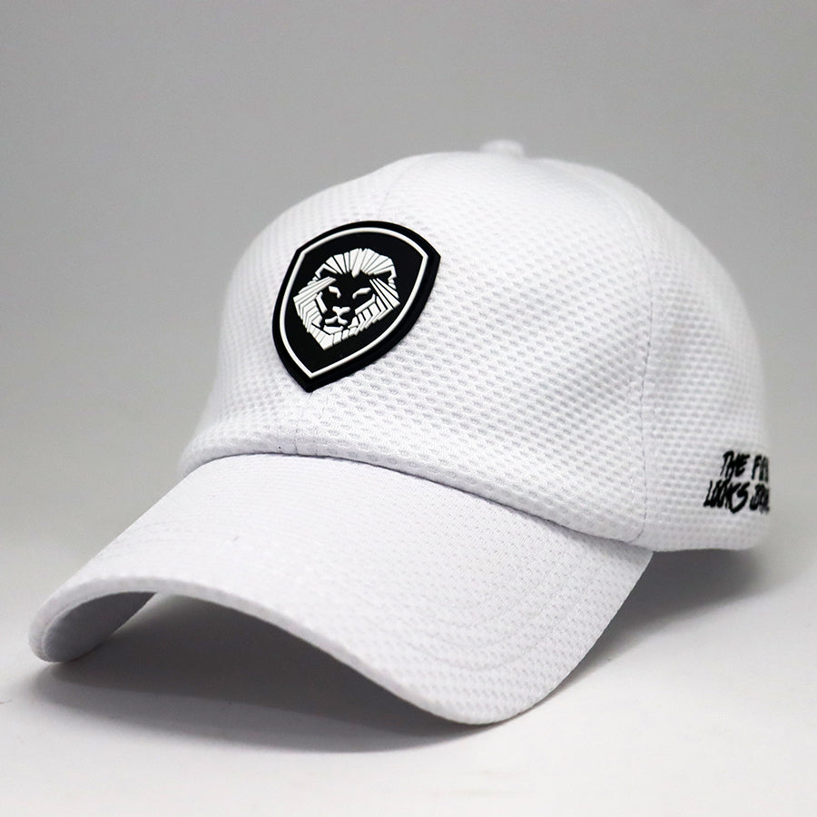 VT Shield Future Looks Bright White Performance Hat with Velcro Closure - Perfect for Running, Golf, and Outdoor Sports
