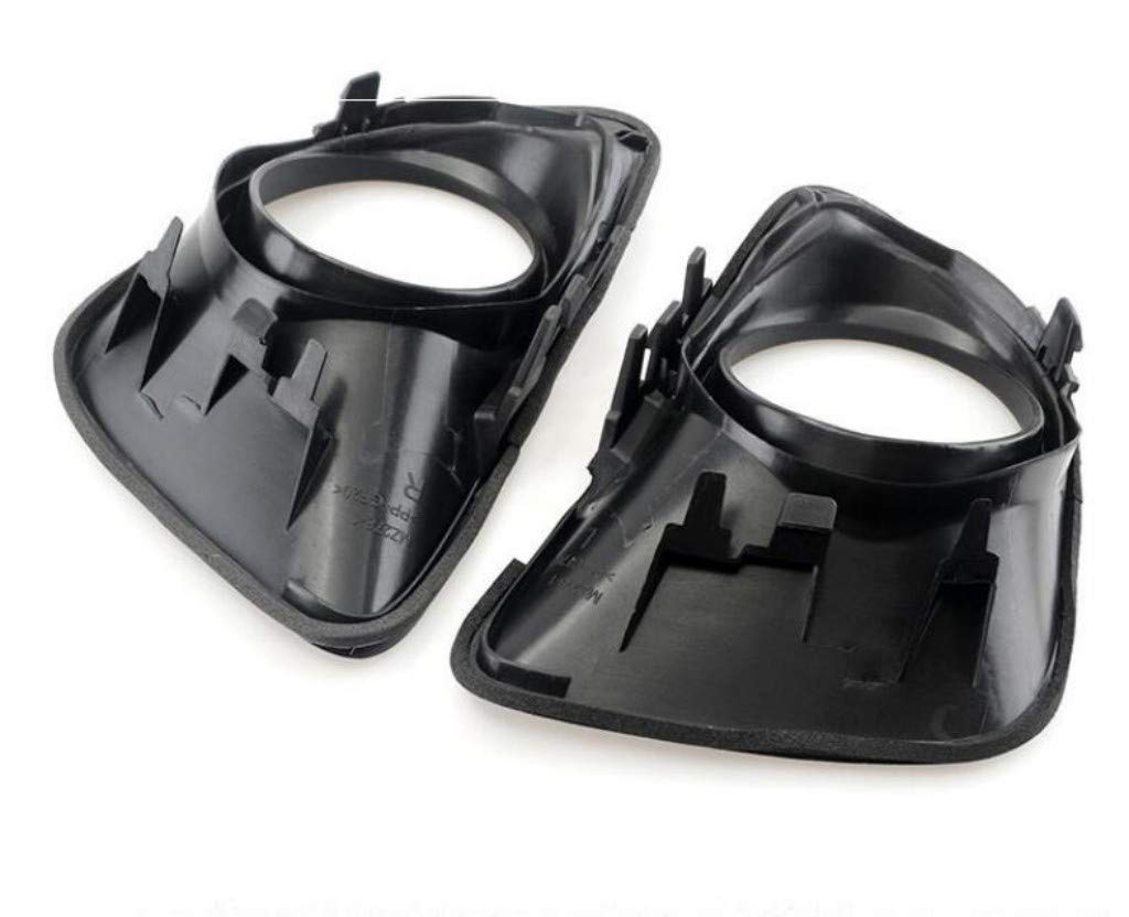 2007-2011 MAZDA 2 Clear Front Fog Light Replacement Lamps - Complete Assembly Kit (Pair) - Perfect for Night Driving & Bad Weather Visibility