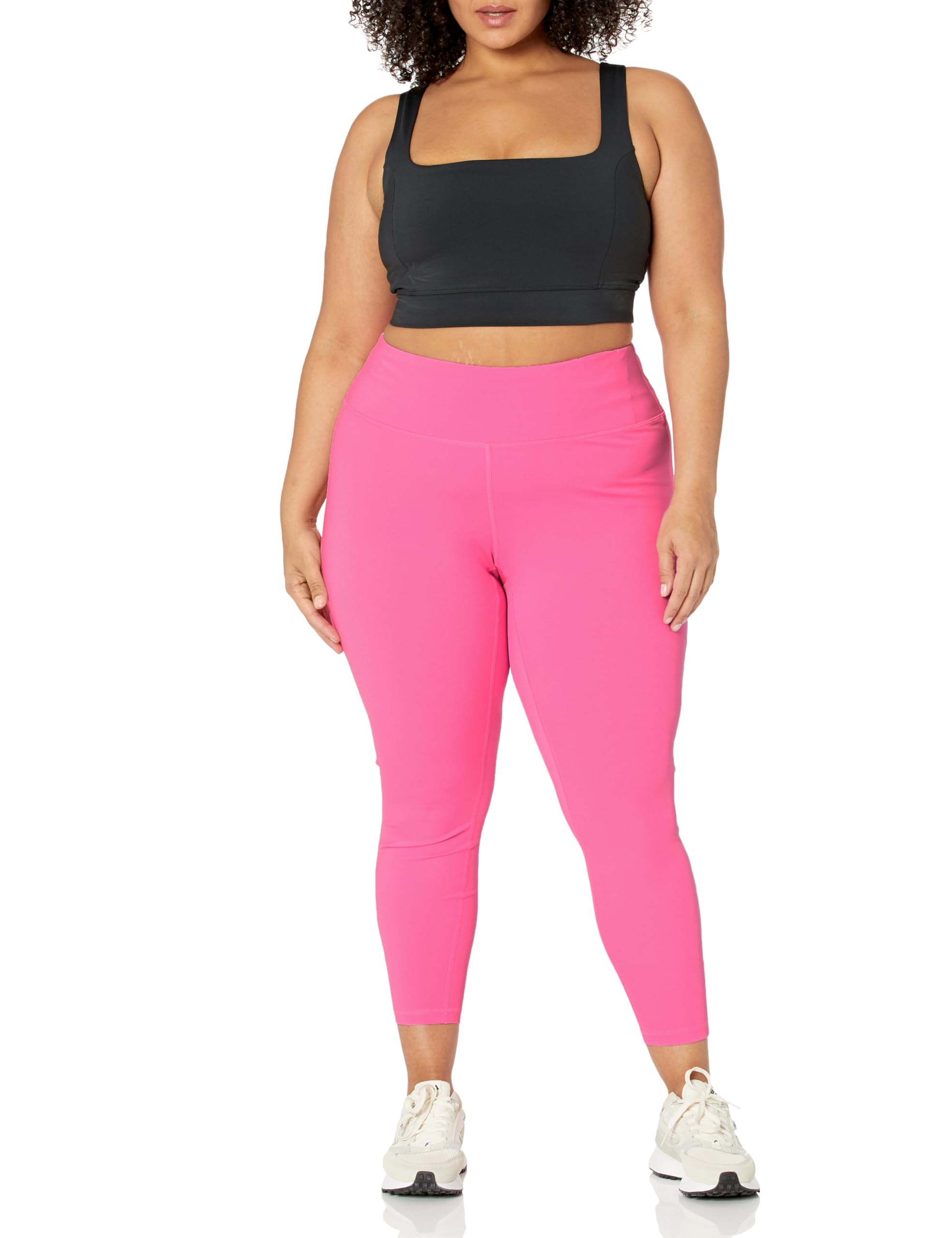Amazon Essentials Women's Active Sculpt Leggings - Mid Rise Full Length Workout Leggings for Yoga, Running & Gym | Plus Size Available | Comfortable Athleisure Wear for Everyday Use