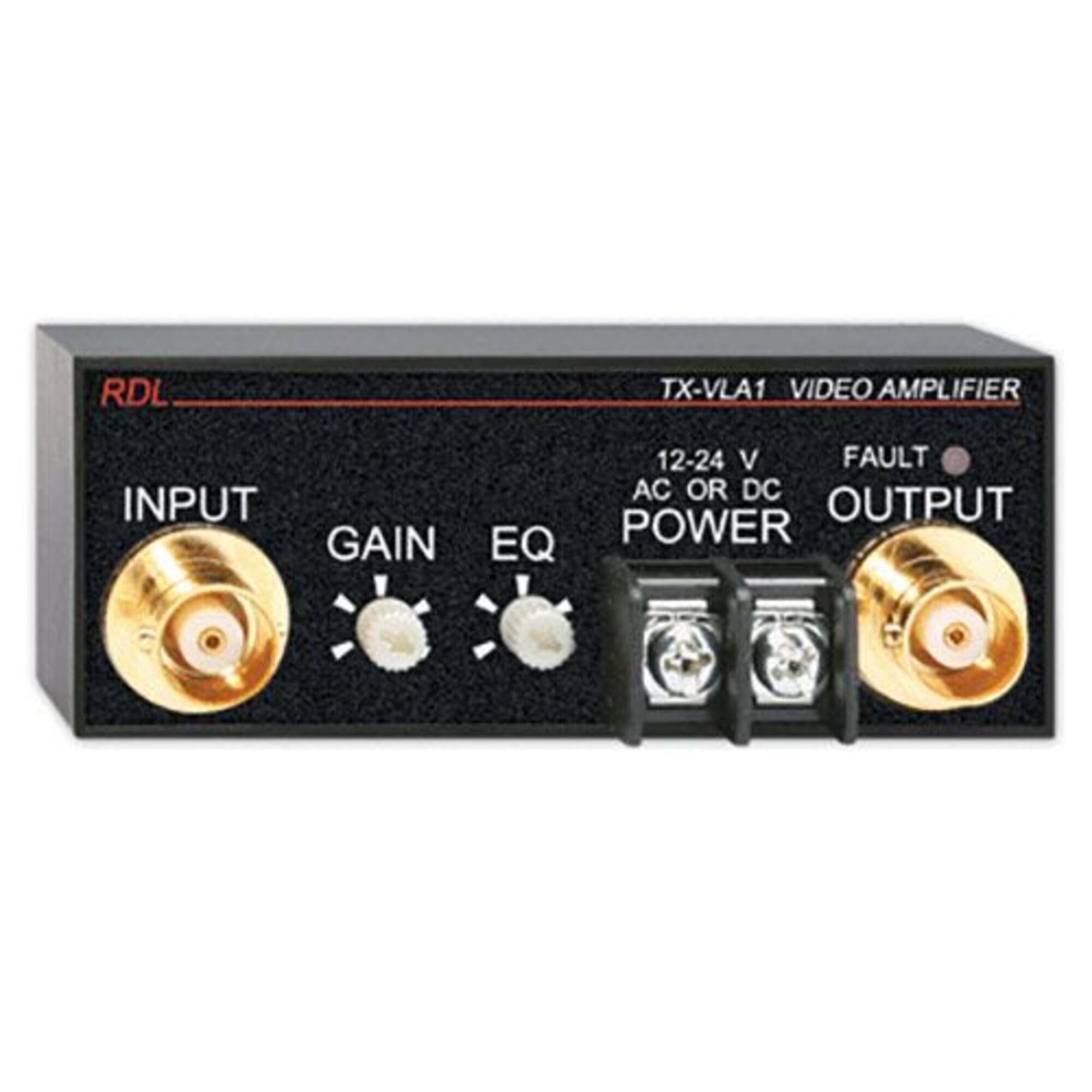RDL TX-VLA1 Professional Video Line Amplifier with Adjustable Gain & EQ - Ideal for Home Theater, Broadcast Studios & AV Installations