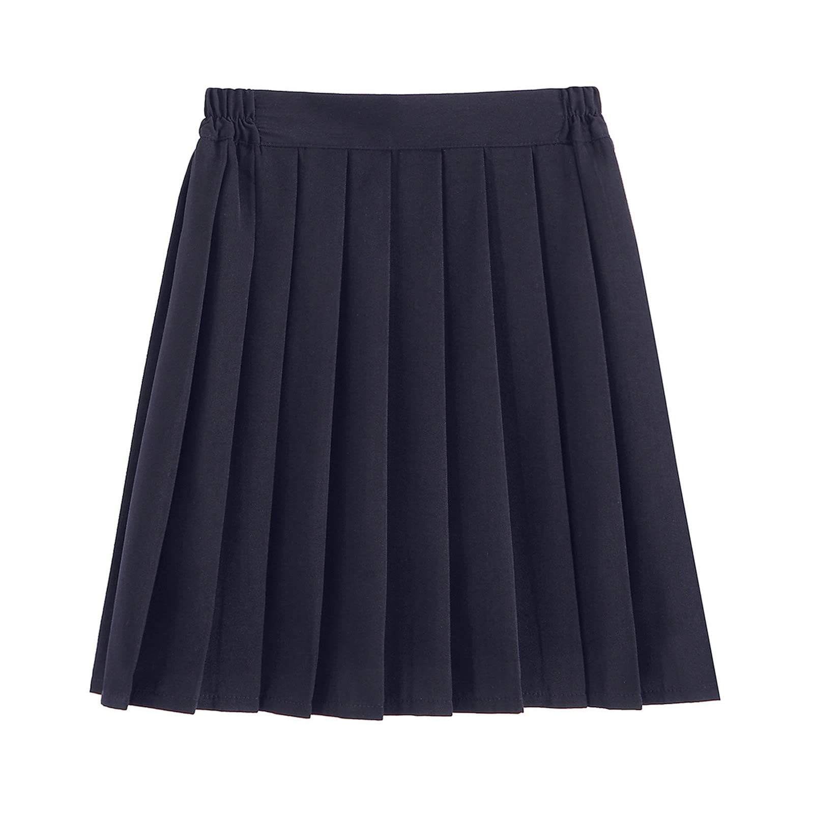Women's Stretchy Flared Pleated Skirt - High Waist A-Line Tennis Skirt for School, Work & Casual Wear | Solid Color Academic Skirt for Women & Girls | Perfect for Dance, Golf & Everyday Outfits