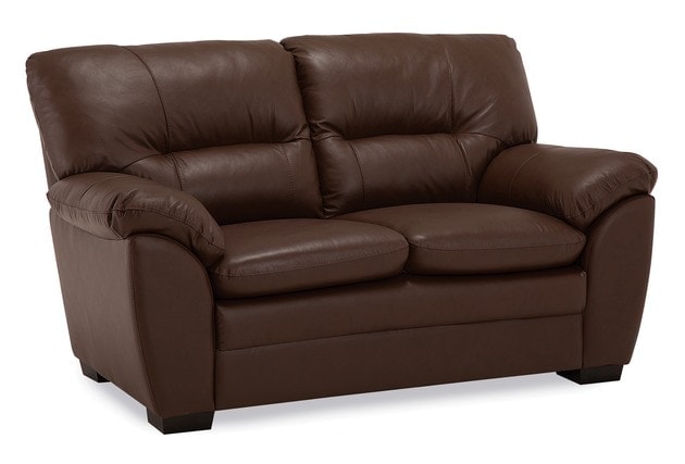 Amisk Palliser Genuine Leather Loveseat Sofa - Modern Two-Seater Couch for Living Room, Lounge & Office - Premium Comfort & Stylish Design