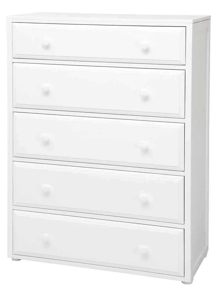 Kids Wooden Dresser with 5 Drawers - Sturdy Wood Storage for Children's Clothes & Toys - Perfect for Bedroom, Nursery, and Playroom Organization