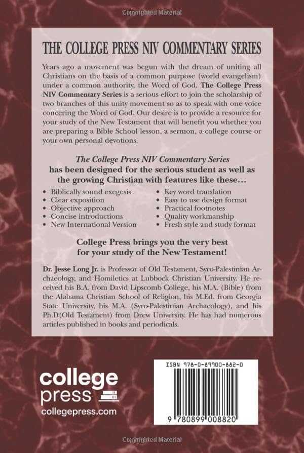College Press NIV Commentary: 1 and 2 Kings - Old Testament Bible Study Guide for College Students & Bible Scholars | Verse-by-Verse Analysis for Personal Devotion & Group Bible Studies