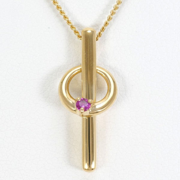 18K Yellow Gold Ruby Necklace for Women - Elegant Dainty Pendant Jewelry Gift for Birthday, Anniversary & Valentine's Day | Perfect for Parties, Weddings & Special Occasions
