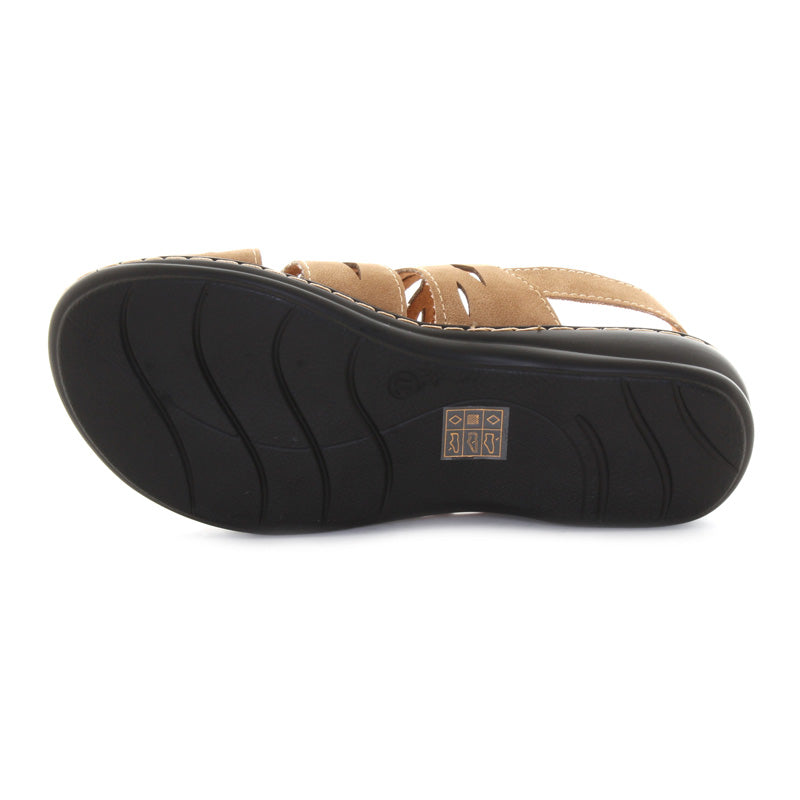 Women's Comfortable Dolly Sandals with Adjustable Back Strap - Casual Summer Shoes for Beach, Walking & Outdoor Activities