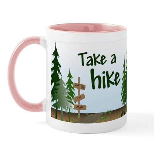 White/Pink Inside - Take A Hike Mug