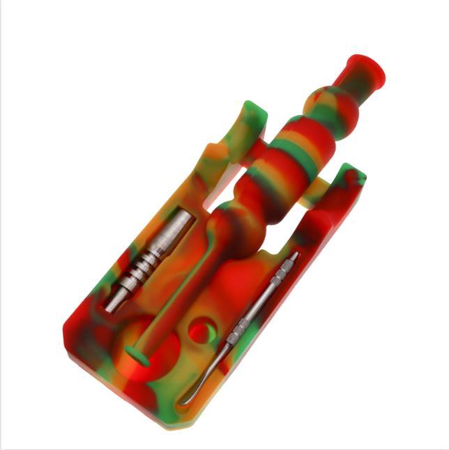 Premium Silicone Nectar Collector Kit - Durable Stainless Steel Dab Rig | Portable & Lightweight Design for Concentrate Enthusiasts | Perfect for Home Use, Travel & Outdoor Dabbing Sessions