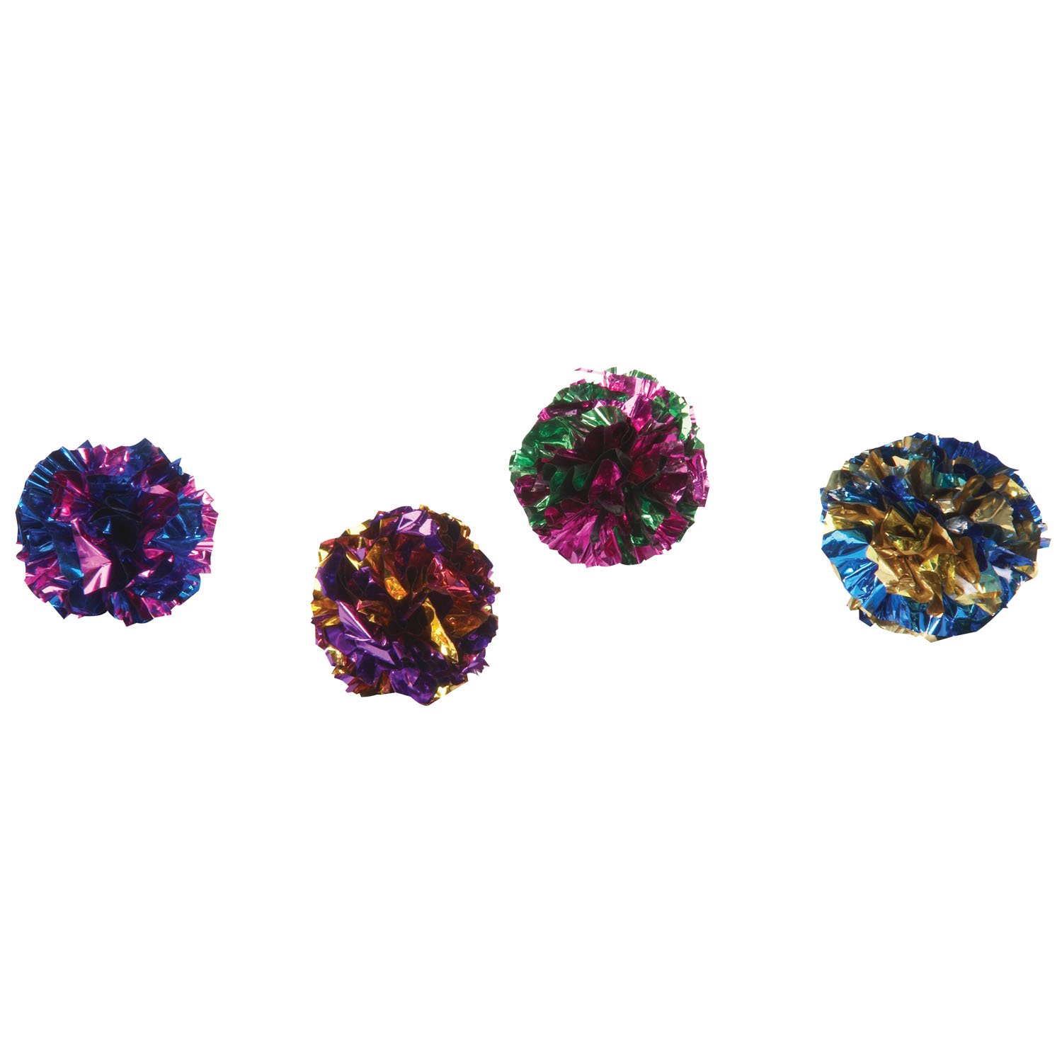 Zanies Mylar Balls Cat Toys - 35 Piece Crinkle Toy Set for Kittens & Adult Cats - Interactive Play, Training & Exercise Toys for Indoor Cats