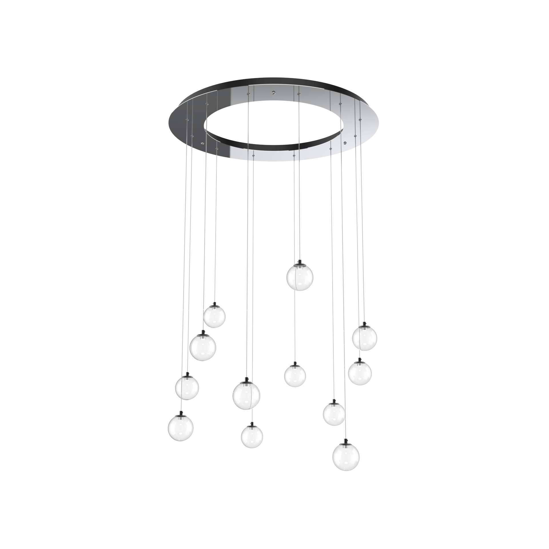 Custom Cascade LED Pendant Light - Modern Dimmable Hanging Fixture for Dining Room, Kitchen Island & Bedroom Decor