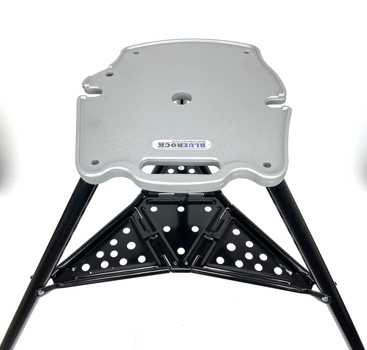 BLUEROCK H300 Portable Tripod Stand for RIDGID 300 Power Drive Pipe Threading Machine 41855 1206 42360 - Heavy Duty Support for Plumbing & Construction Projects