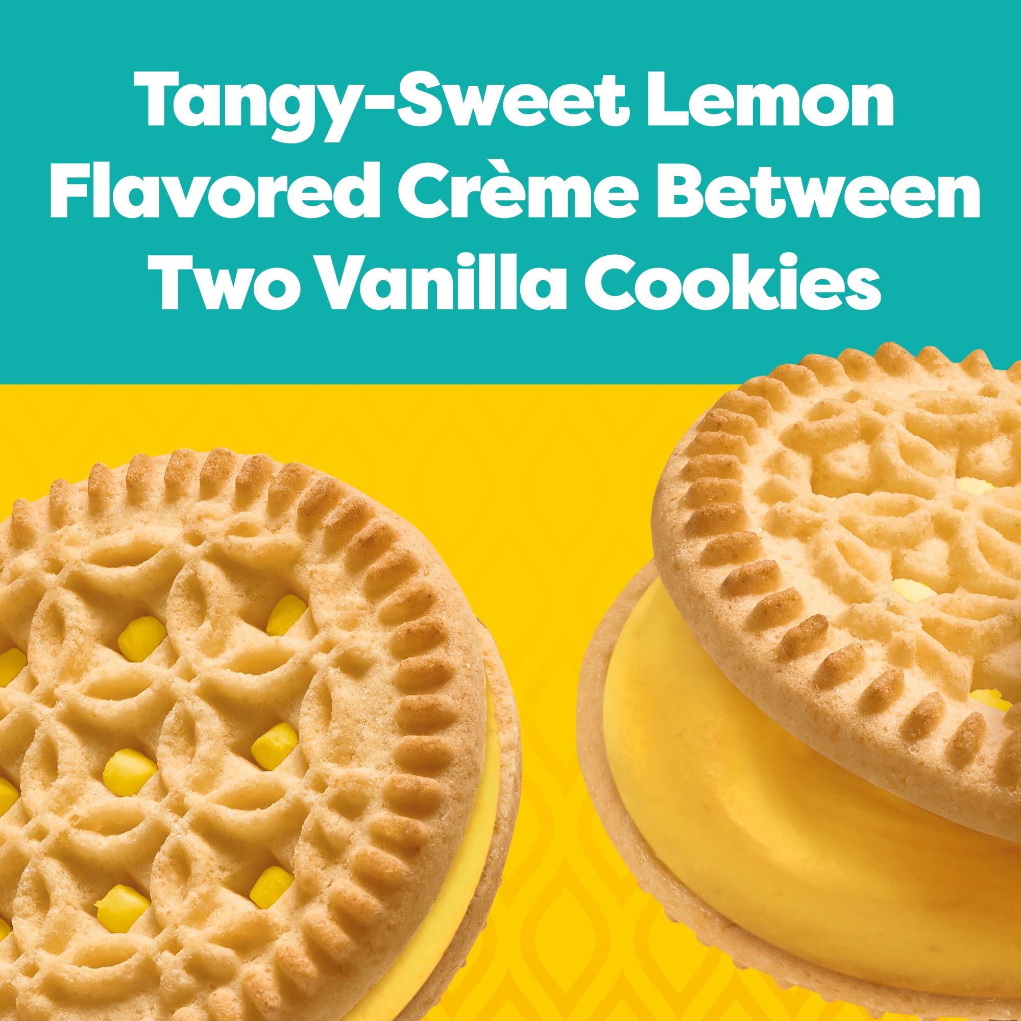 Glutino Gluten Free Lemon Pie Flavored Sandwich Cookies - 10.5 oz Pack | Delicious Gluten Free Snacks for Kids & Adults | Perfect for Lunchboxes, Parties & Celiac-Friendly Diets