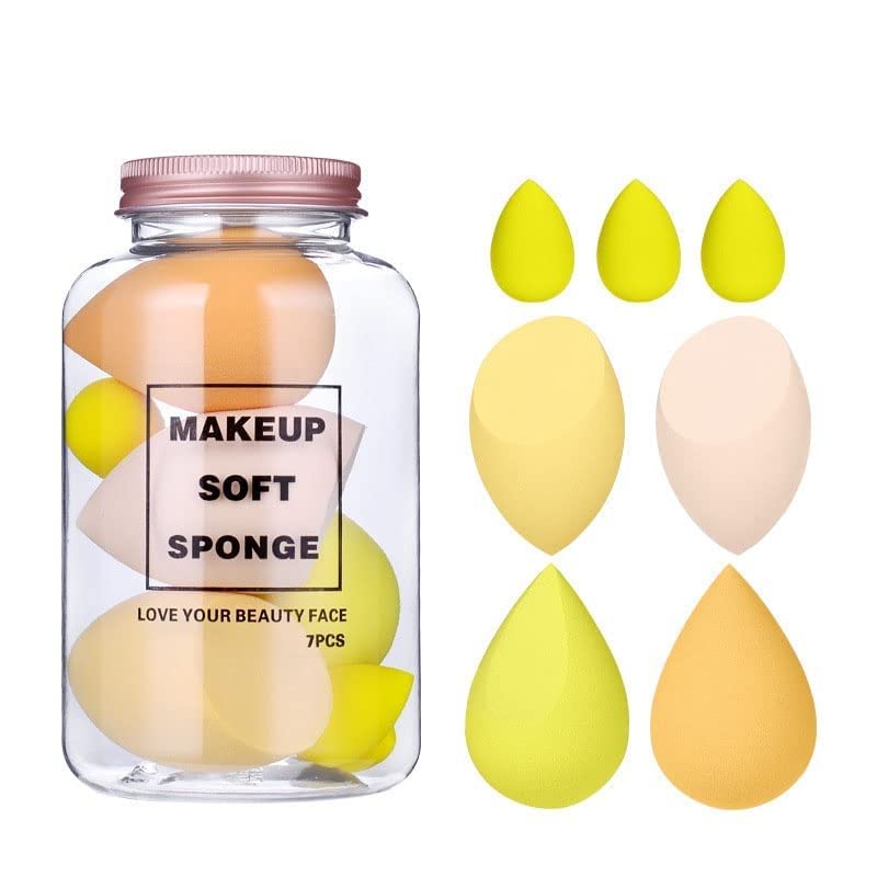 GFF Makeup Sponge with Storage Box - Reusable Cosmetic Puff for Foundation, Concealer & Blending (Multicolor) - Perfect for Travel, Home & Professional Makeup Kits
