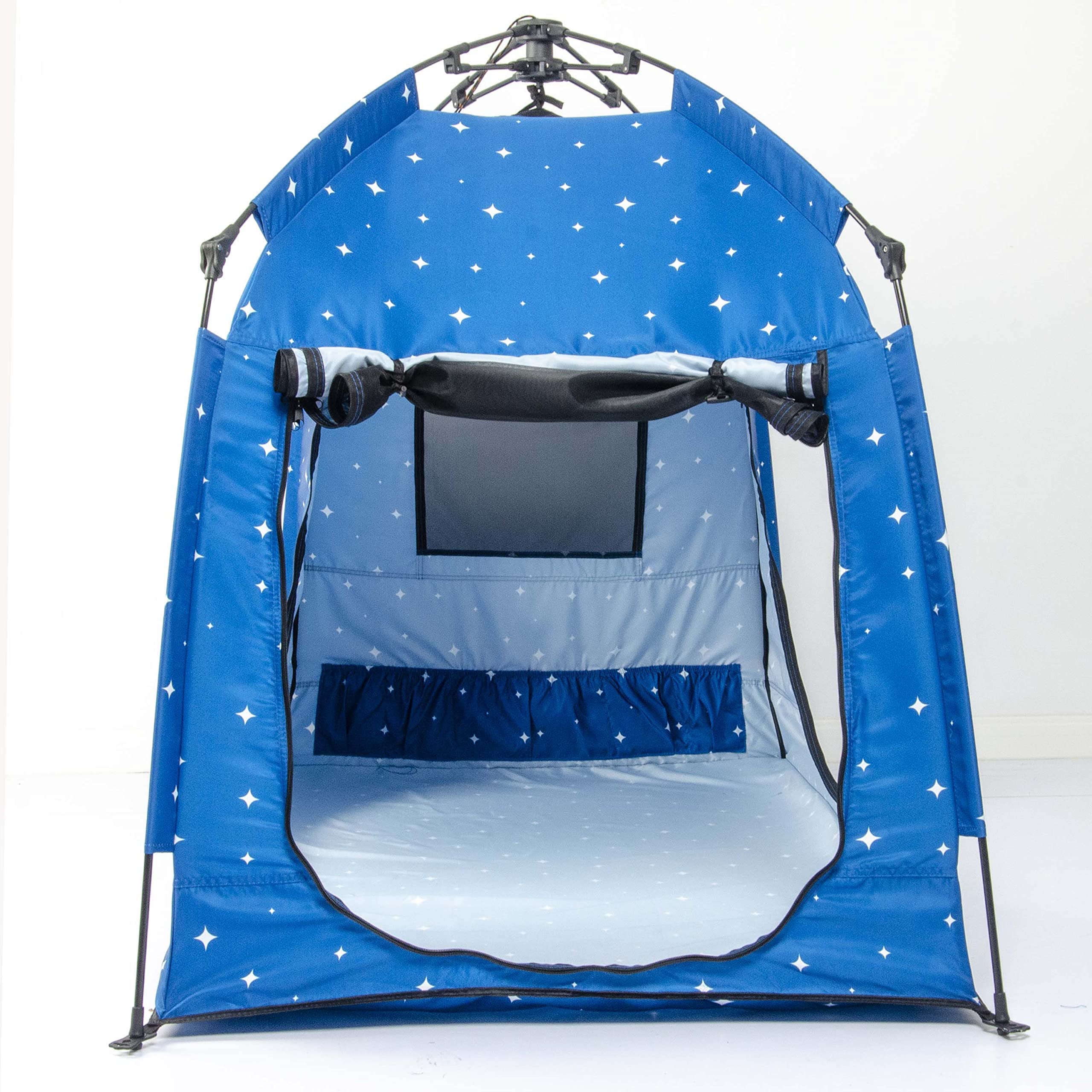 **Portable Kids Play Tent - Easy Setup Indoor & Outdoor Playhouse with Carry Bag, Light Strip & Starry Fabric for Night Use - Fun Space for Children & Parents - Perfect for Birthdays, Camping & Playrooms**