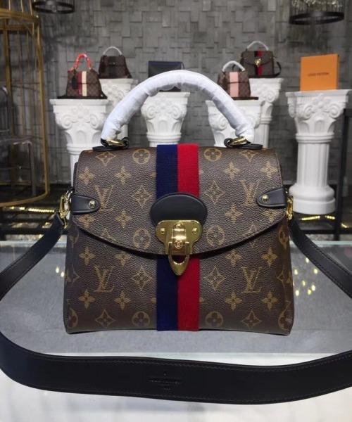 Louis Vuitton Georges MM Monogram Marine Cerise Crossbody Bag - Luxury Designer Handbag for Women, Perfect for Work, Travel & Evening Events