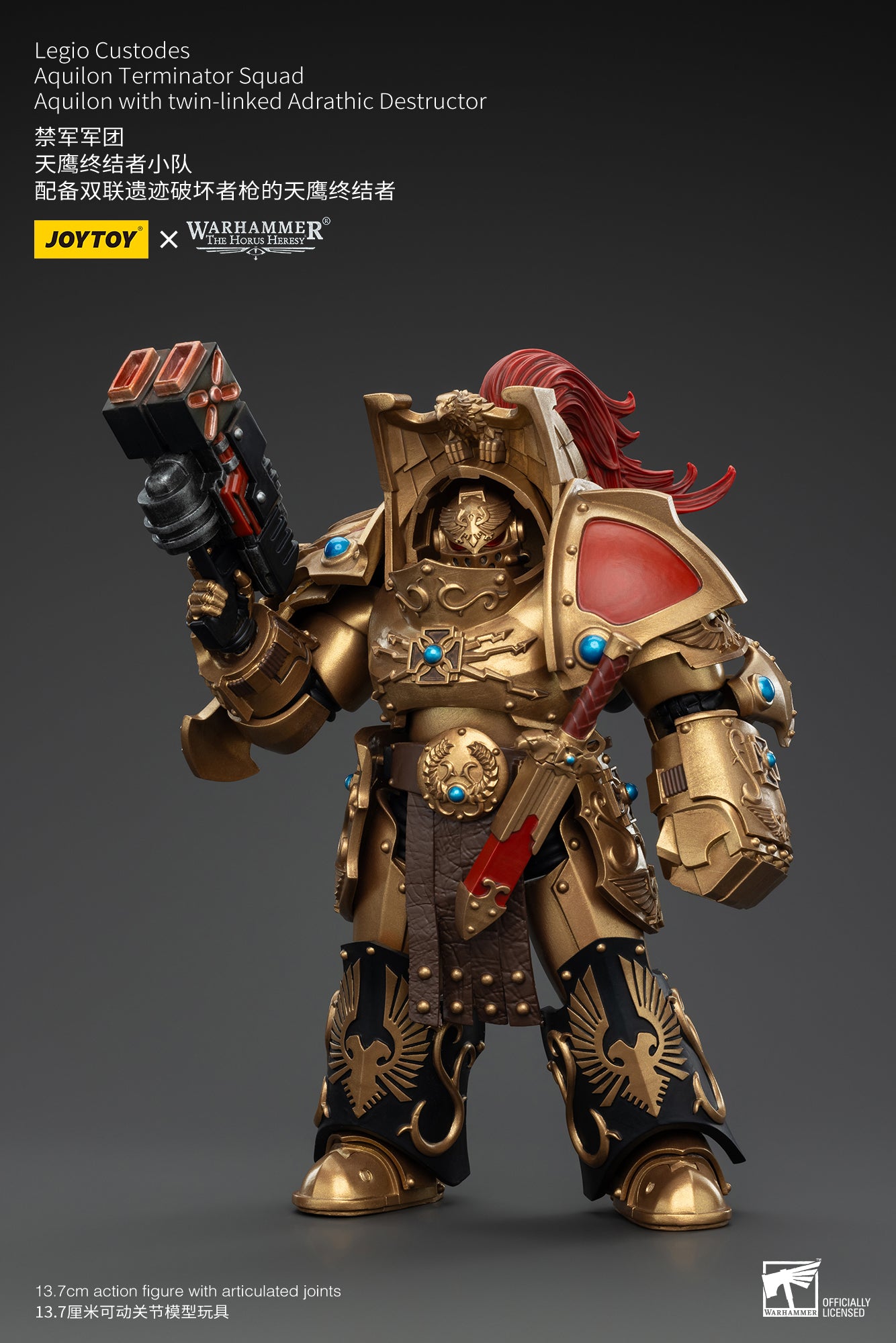 1/18 Scale JOYTOY Warhammer The Horus Heresy Action Figures - Legio Custodes Aquilon Terminator Squad & Custodian Venatari Squad | Collectible Miniatures for Tabletop Gaming and Display